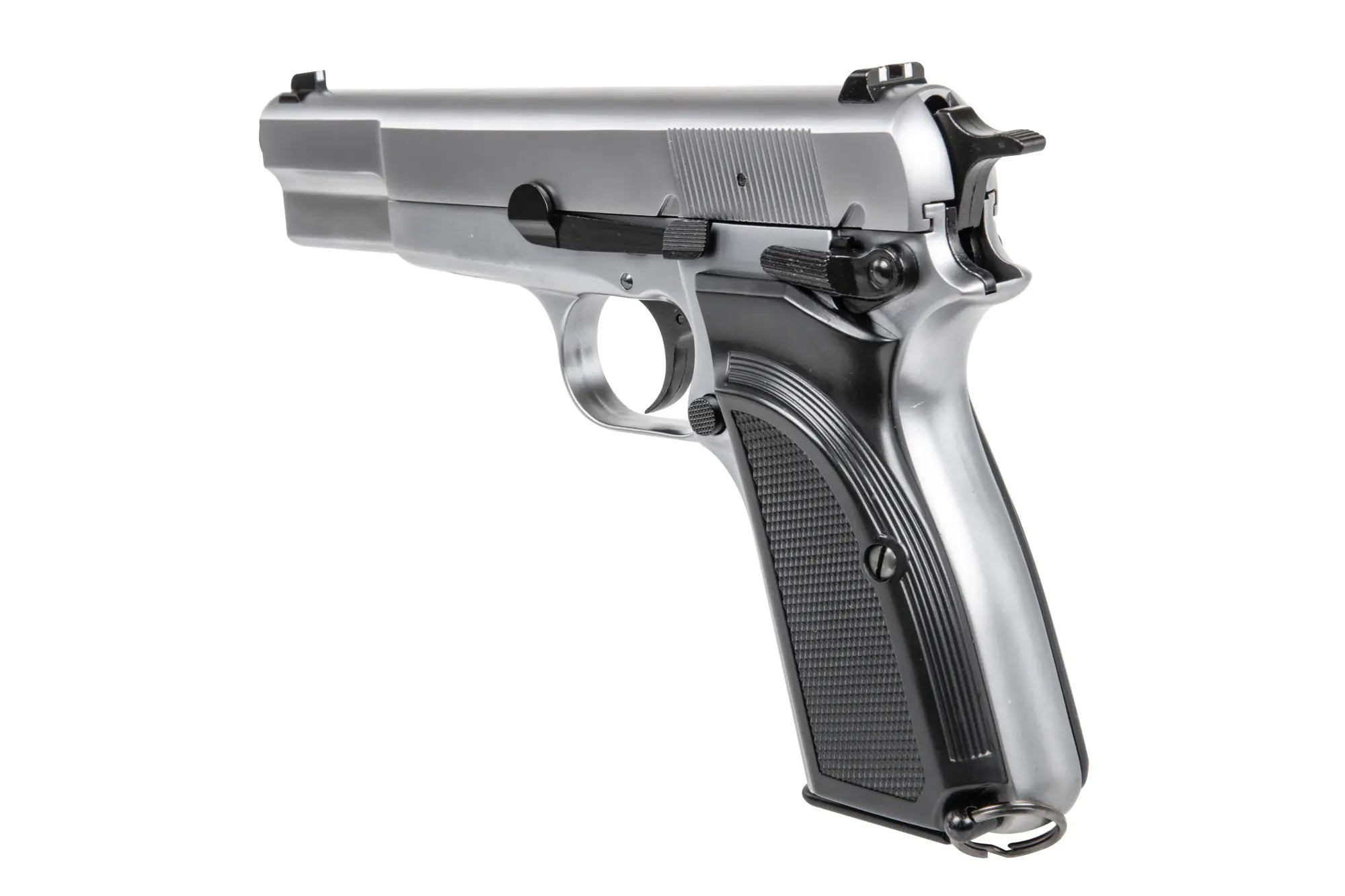 EC Browning Hi Power MK III pistol replica - Silver-2