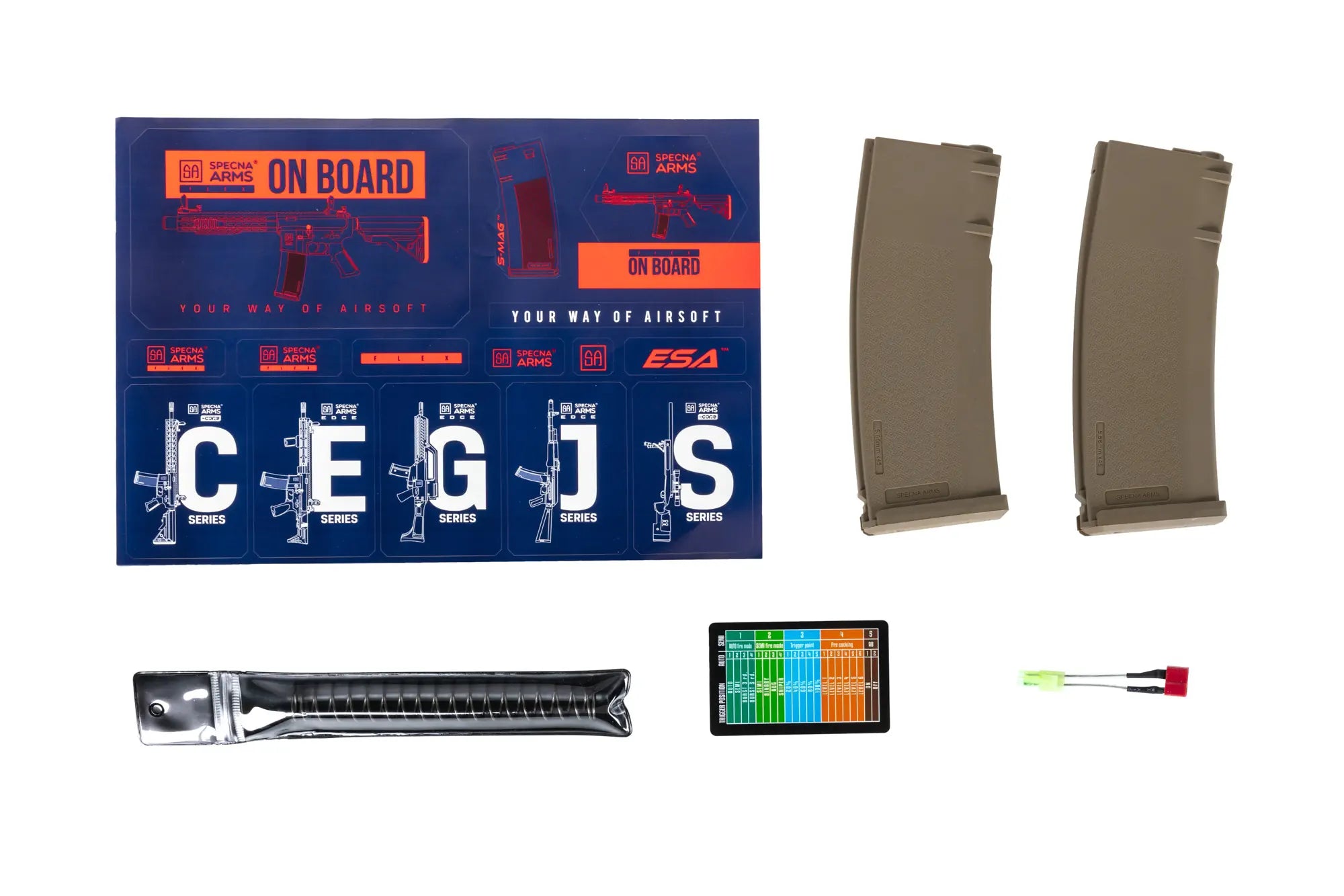 Specna Arms SA-F05-RL FLEX™ BLDC™ Light Ops Stock/ HAL ETU™ Gen. 2 Half-Tan airsoft Carbine-9