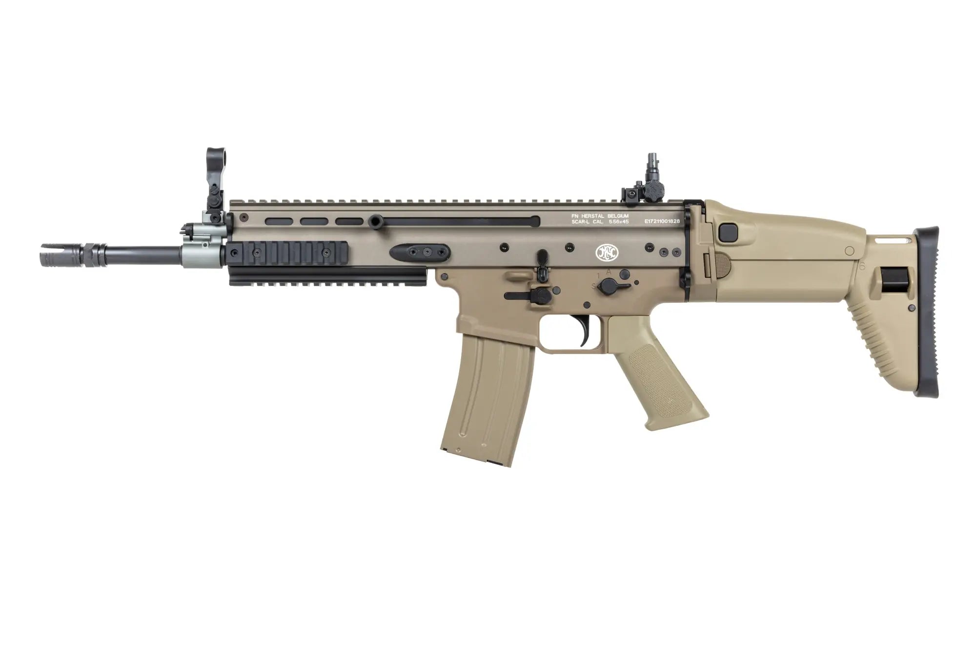 airsoft Cybergun x FN HERSTAL SCAR-L assault rifle with transport case Tan-6