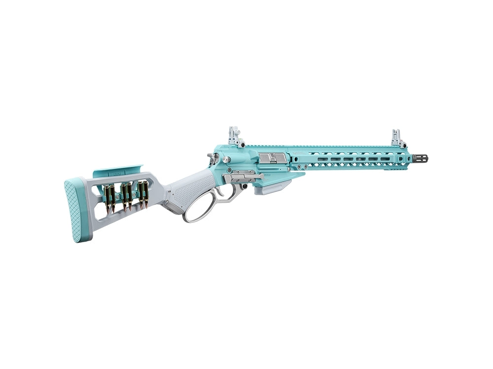 LevAR 15" GNB Airsoft Rifle - Blue / White