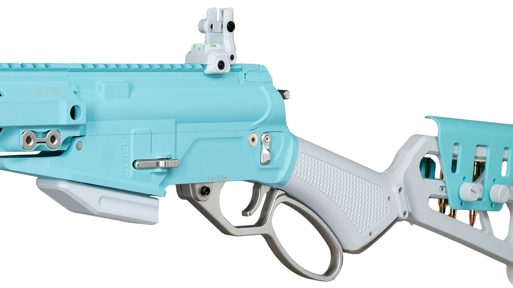 LevAR 15" GNB Airsoft Rifle - Blue / White