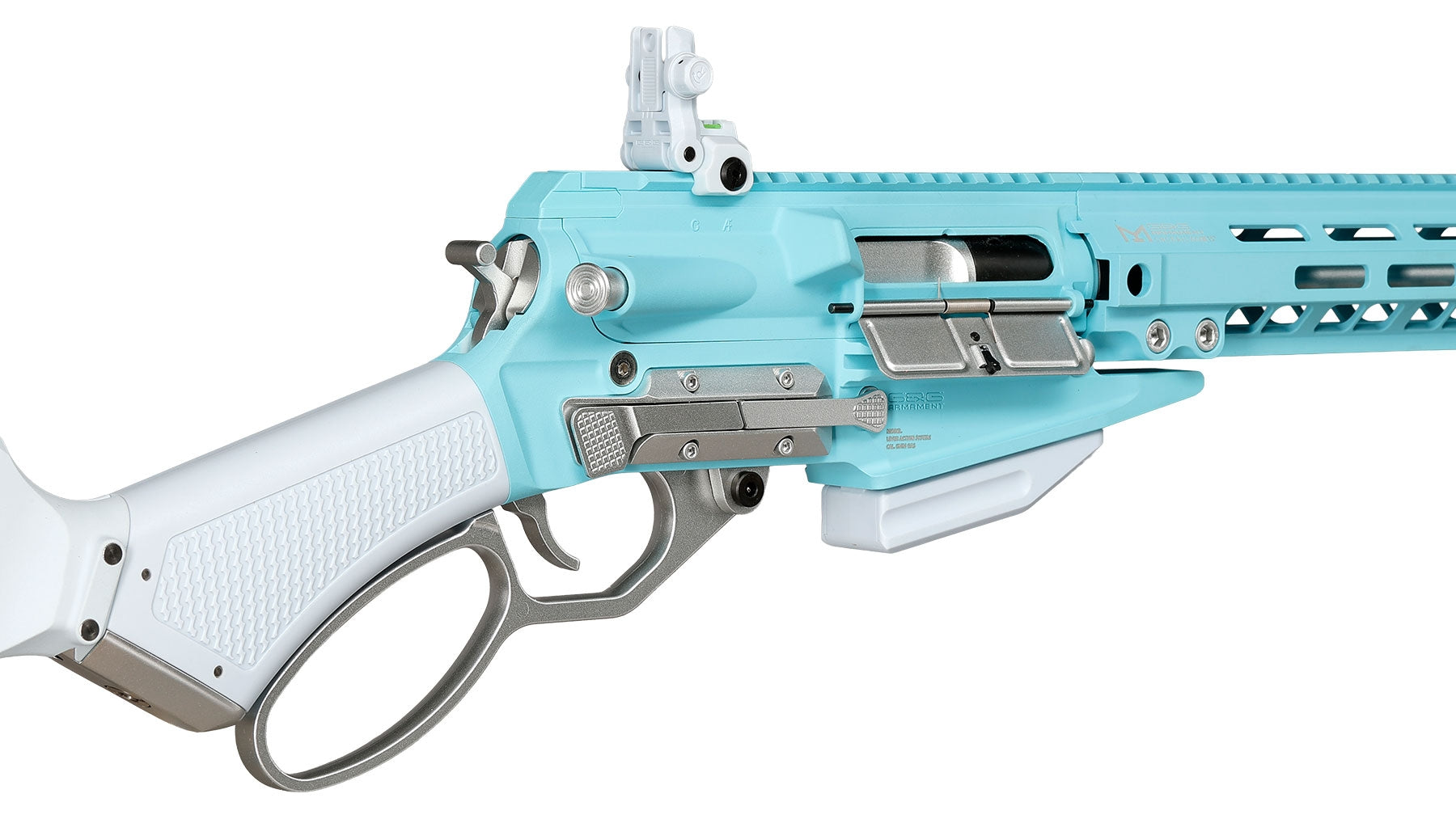 LevAR 15" GNB Airsoft Rifle - Blue / White