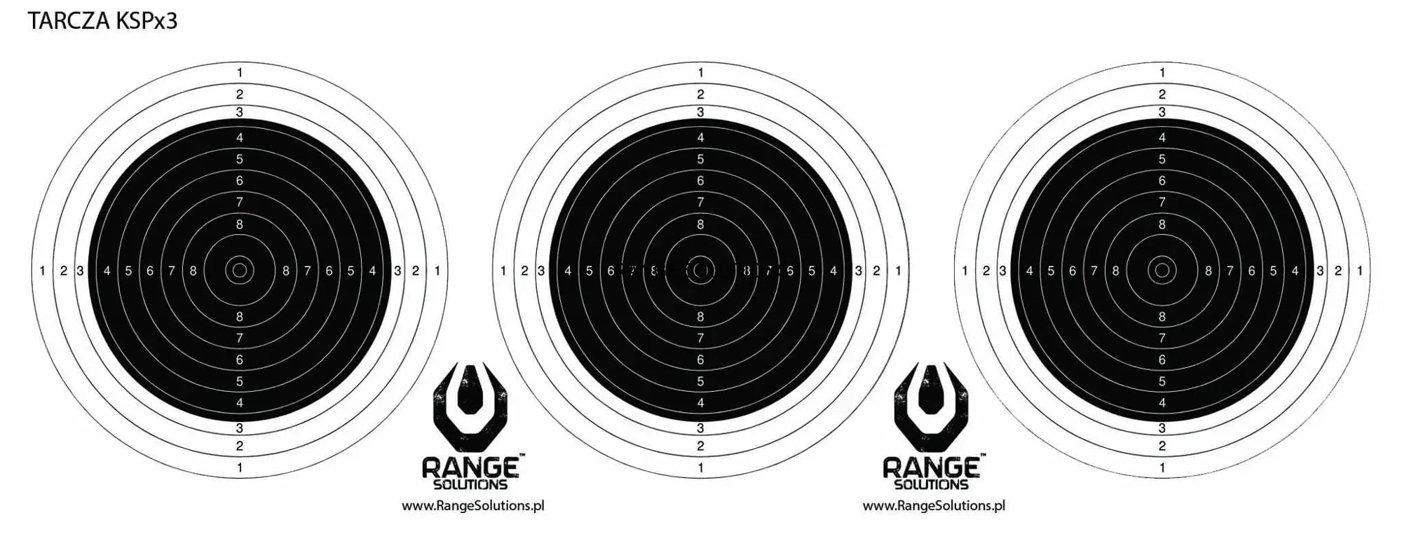 3x KSP Shooting targets - 50 pcs