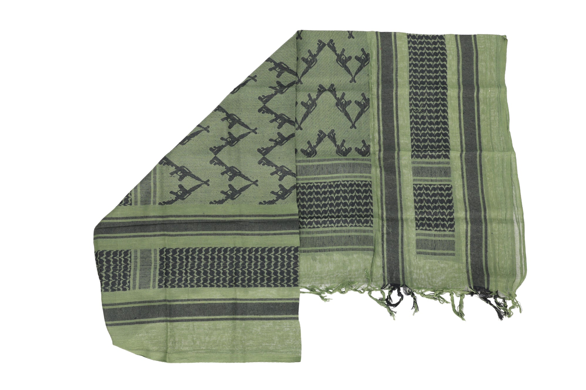 Specna Arms Shemagh Double Gun Sling Black and Green-3