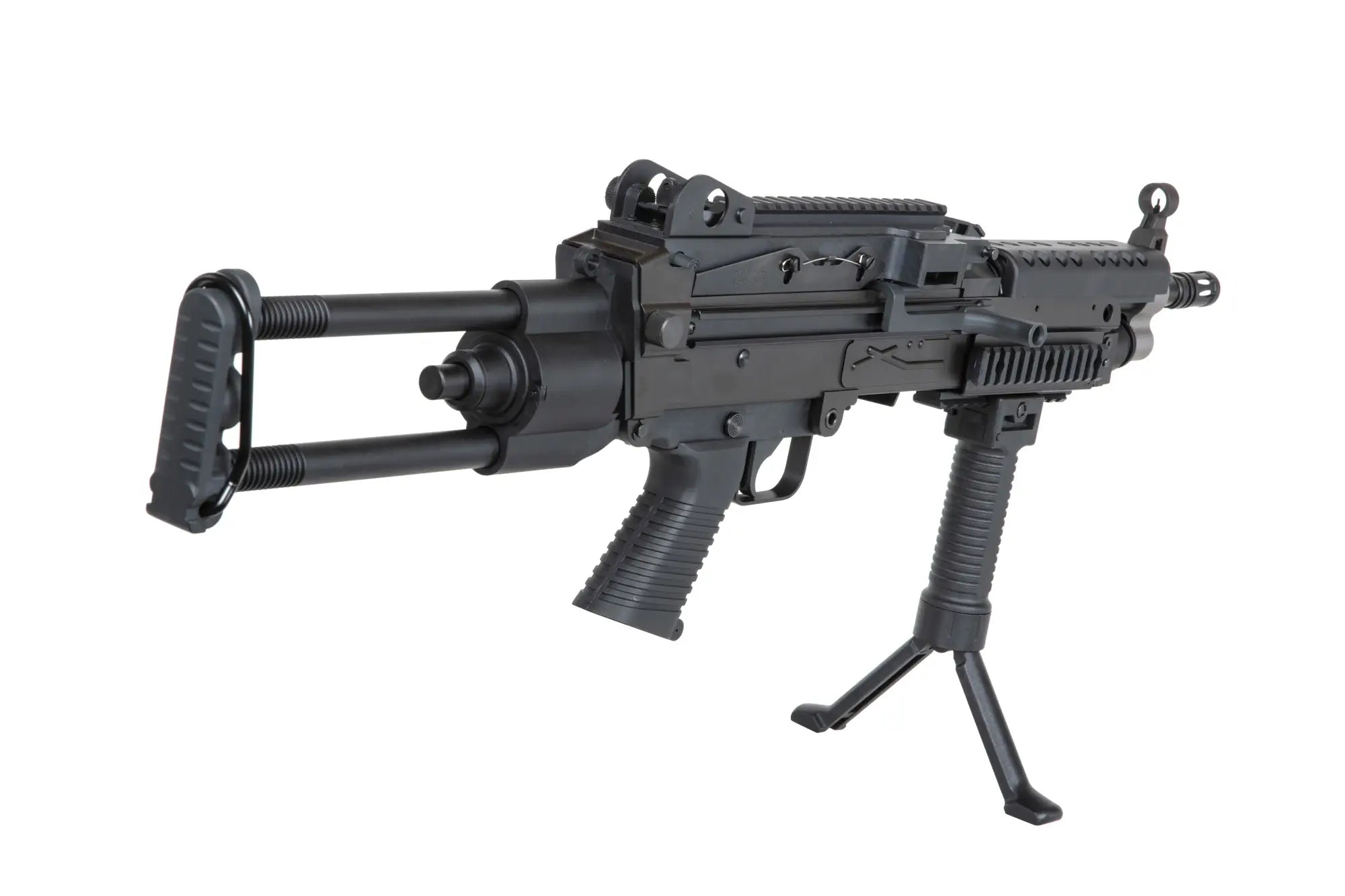 A&K M249 Para Black Airsoft Machine Gun-4