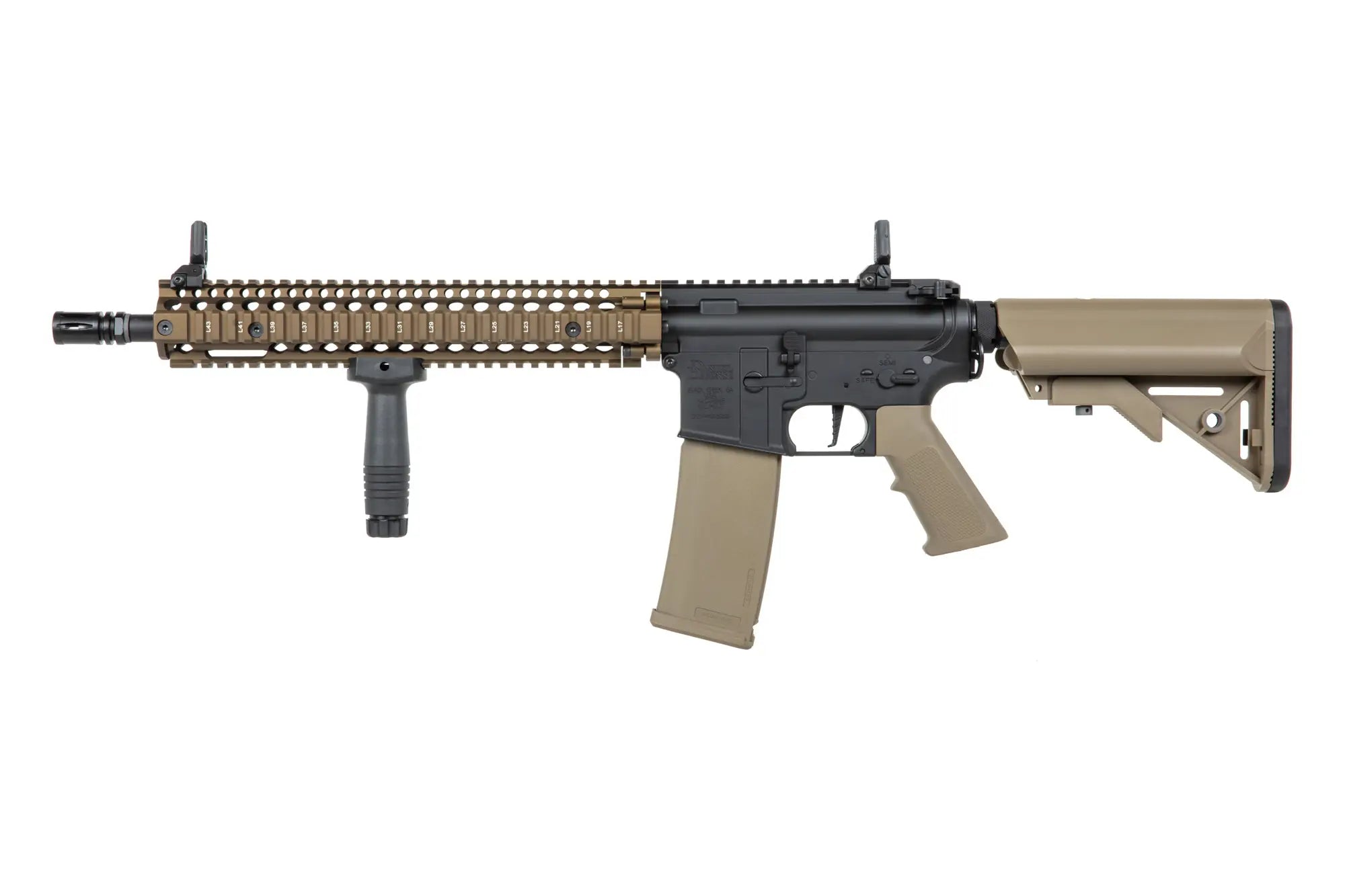 Specna Arms Daniel Defense® MK18 SA-P26 Prime™ HAL™ ETU airsoft carbine with Chaos Bronze brushless motor-10