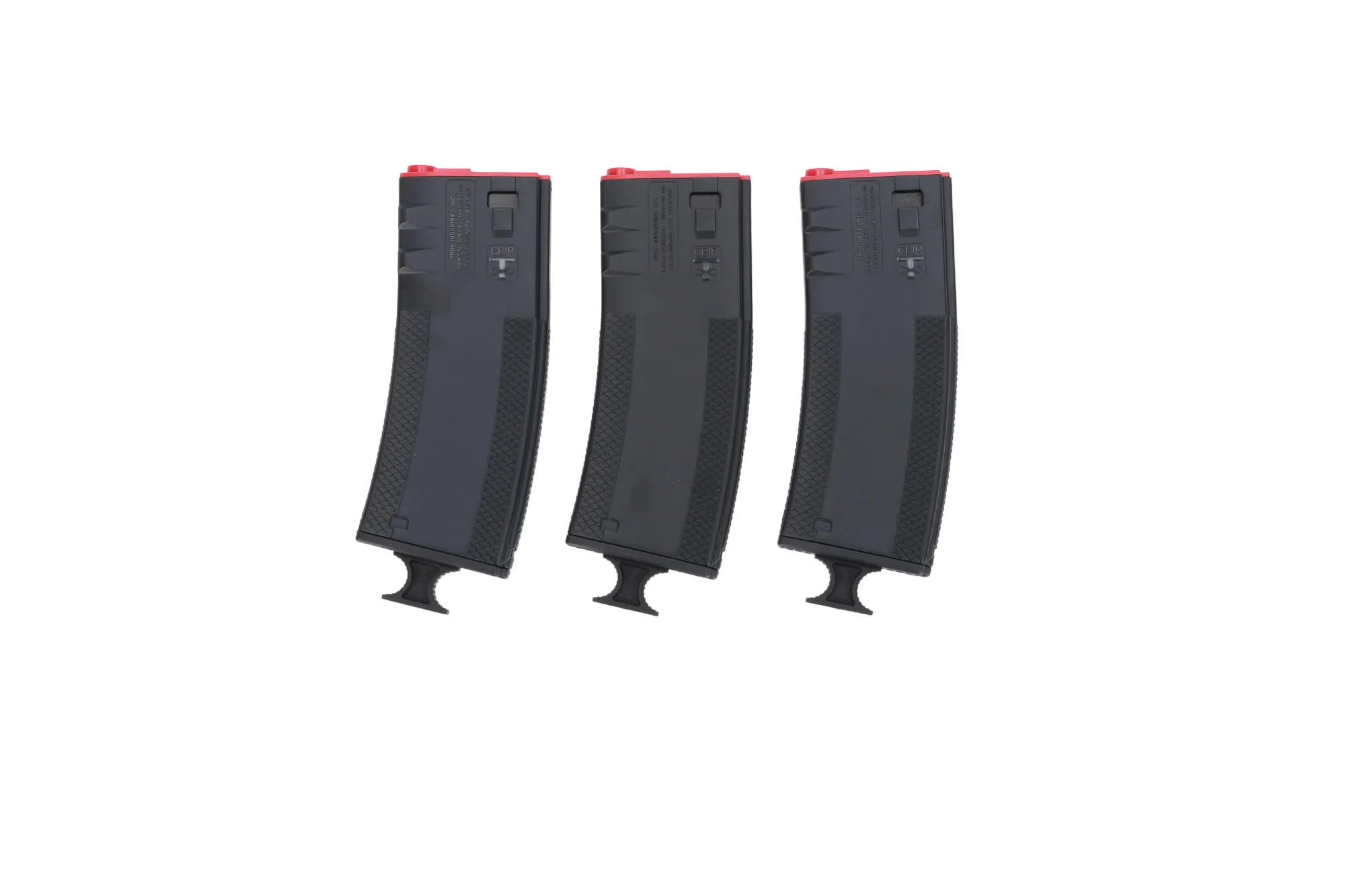 Set of 3 mid-cap 250-BB magazines King Arms x Troy Battlemag for M4/M16 type replicas-4