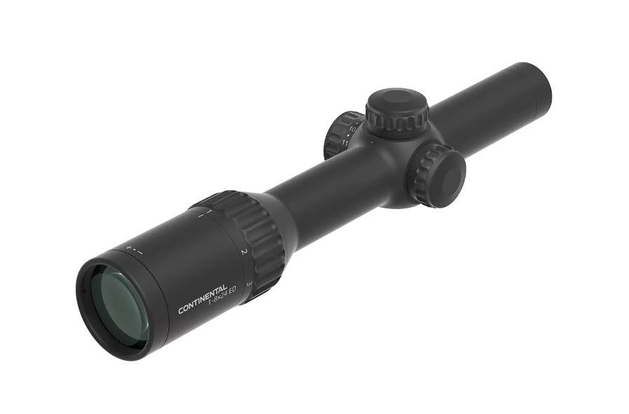 VO LPVO Riflescope CONTINENTAL X8 1–8×24 ED Fiber SFP with X-ACCU Mount – Black