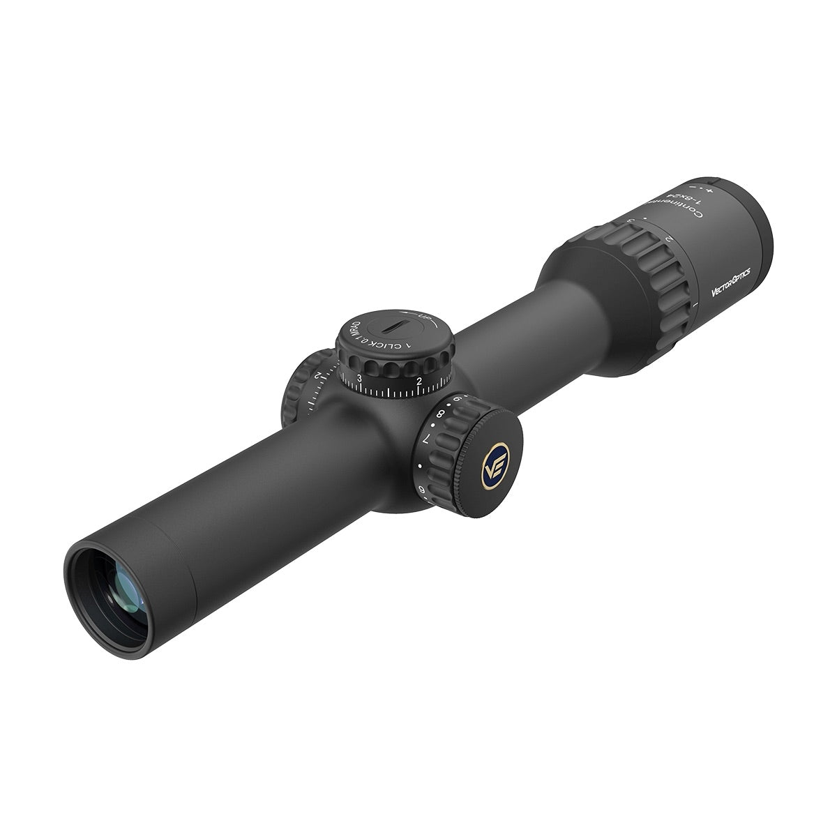 VO CONTINENTAL X8 1-8×24 ED TACTICAL SFP LPVO Riflescope with X-ACCU Mount – Black