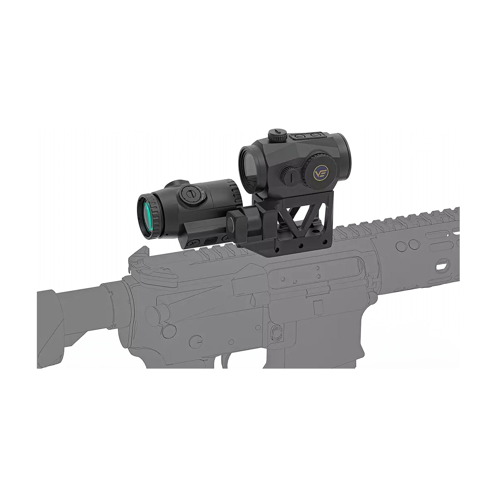 VO Set SCRAPPER 1×29 Red Dot and PARAGON 3× Magnifier with FTS Mount