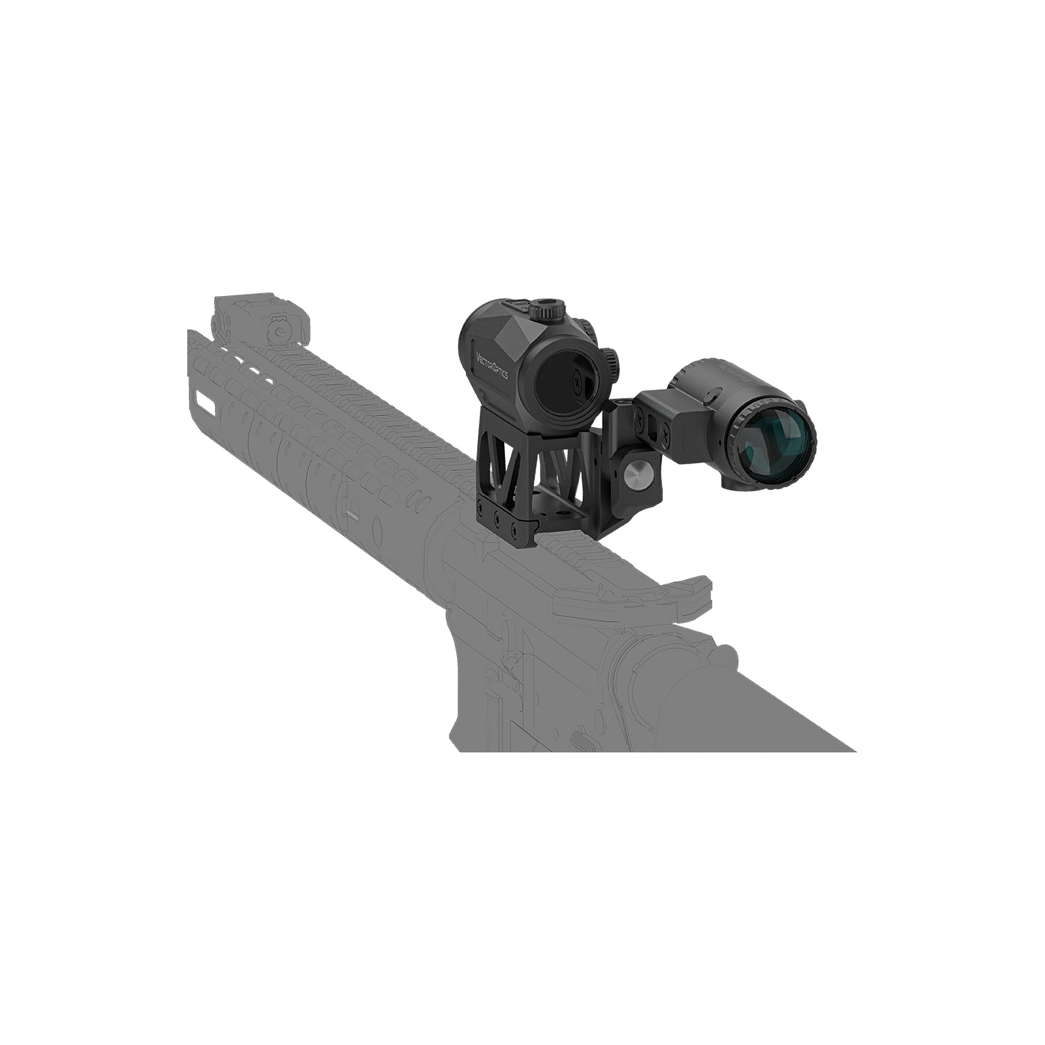 VO Set SCRAPPER 1×29 Red Dot and PARAGON 3× Magnifier with FTS Mount