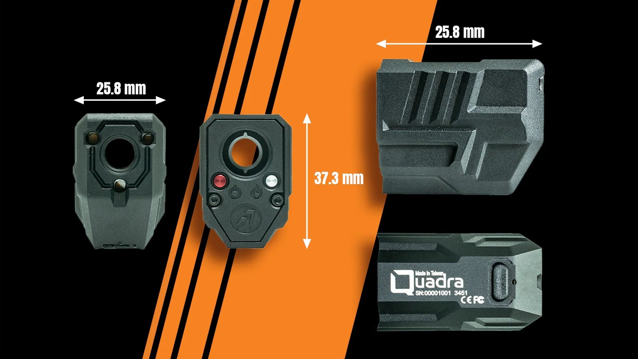 AceTech QUADRA Tracer Unit Compensator – Black