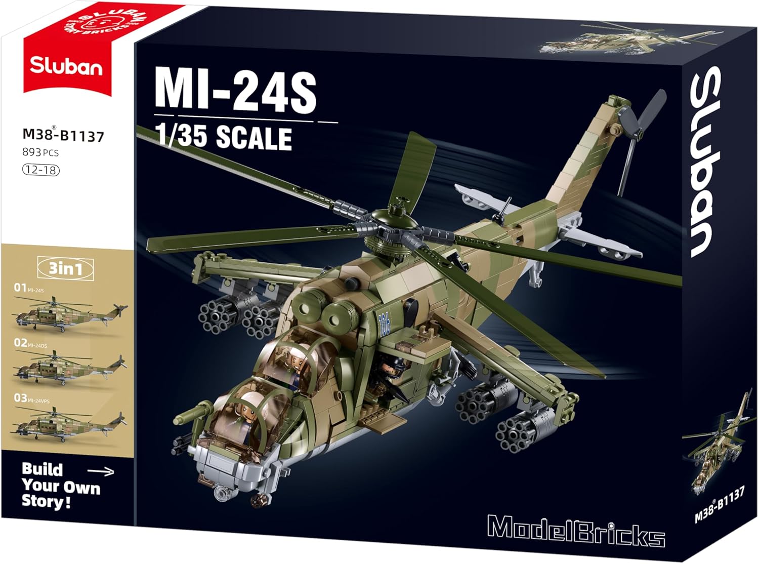 Russian MI-24S Gunship - B1137