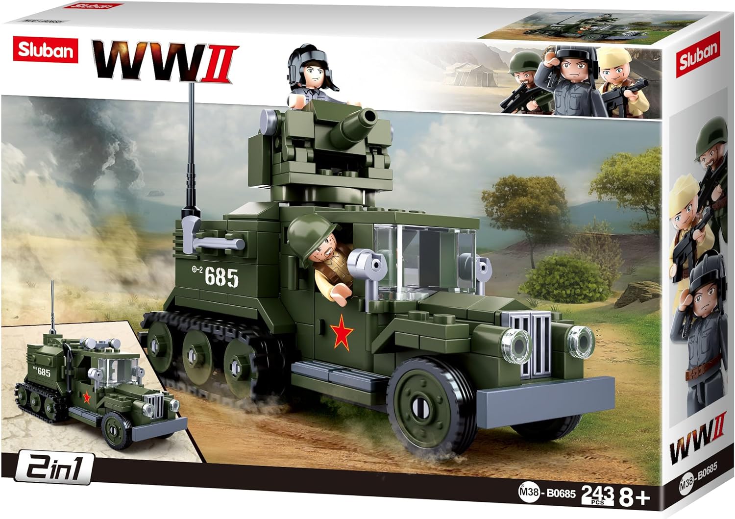 WWII Soviet Half Track 2in1