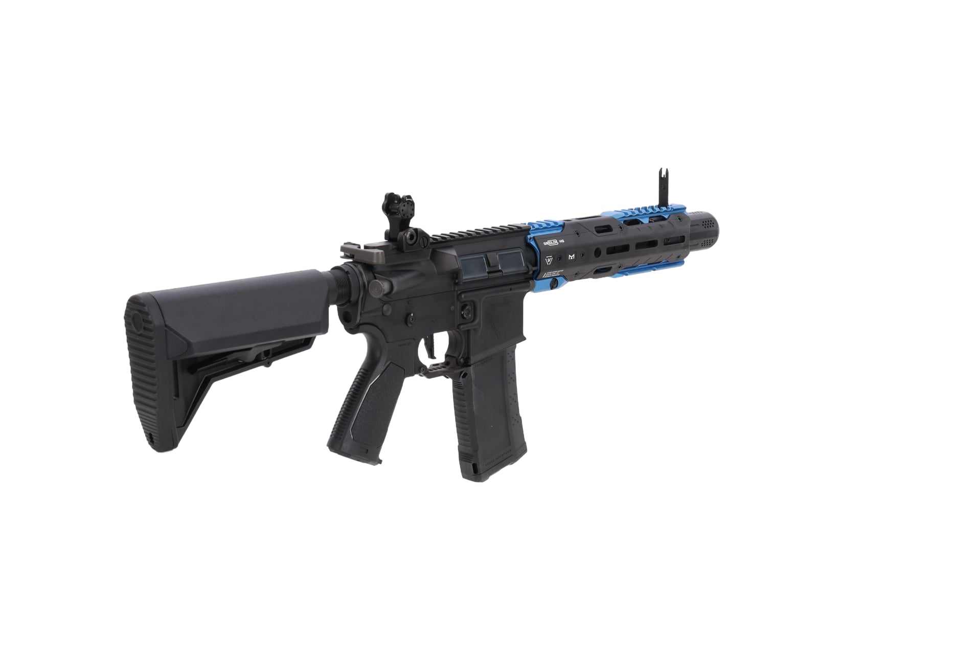 King Arms x Strike Industries Sentinel GRIDLOK® 8.5" Aster SE ETU Black/Blue airsoft Carbine-10