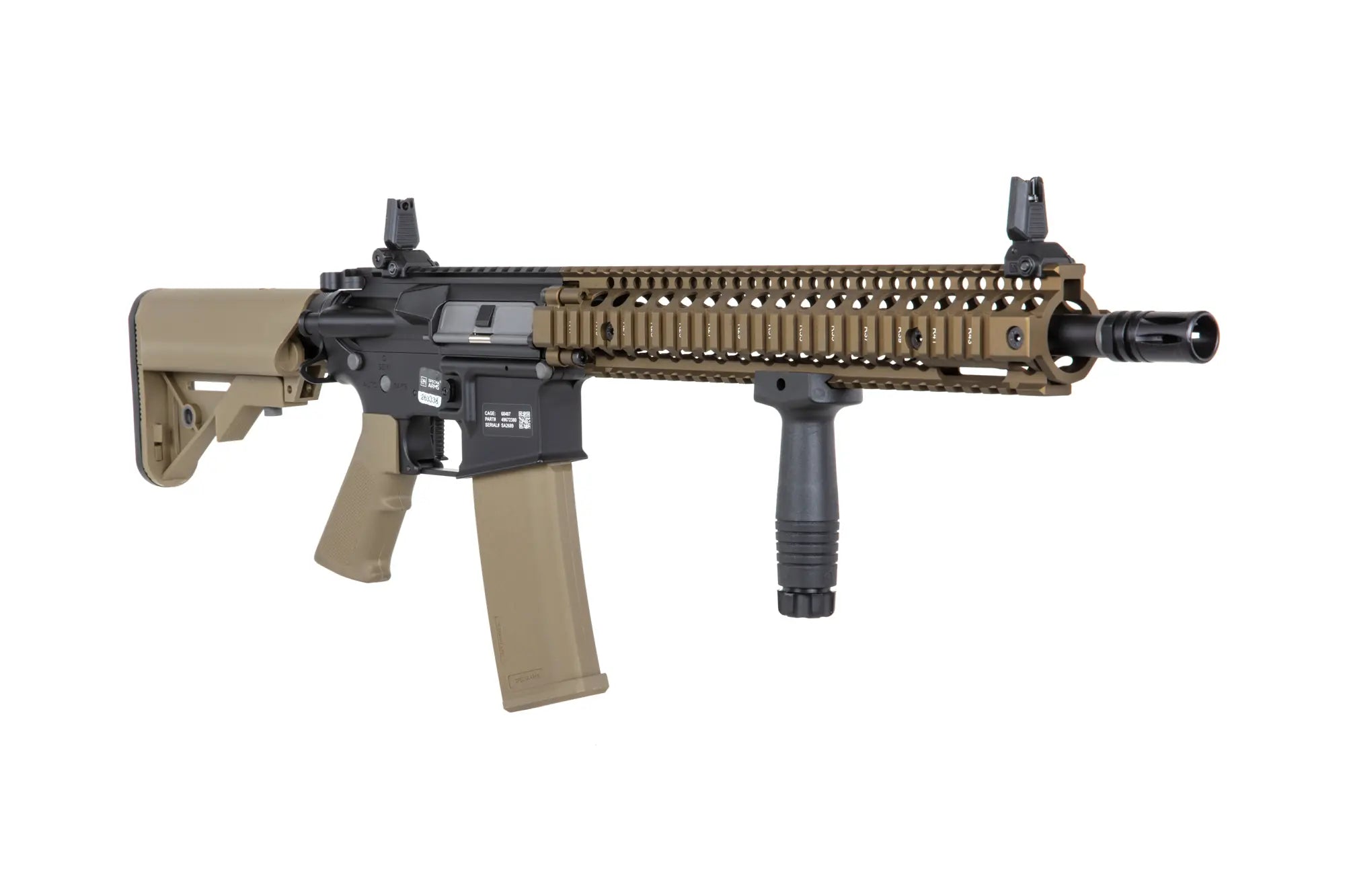 Specna Arms Daniel Defense® MK18 SA-P26 Prime™ Aster II ETU airsoft carbine with Chaos Bronze brushless motor-12