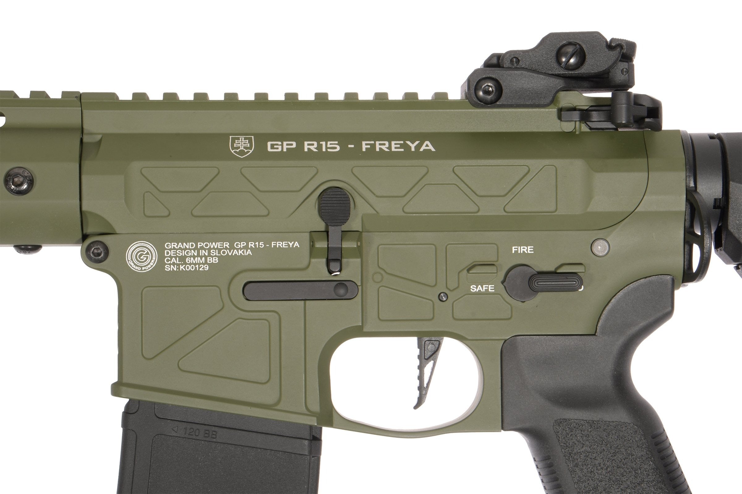 Delta Armory GP FREYA R15 Skeleton M-LOK 13" Gen2 – Green