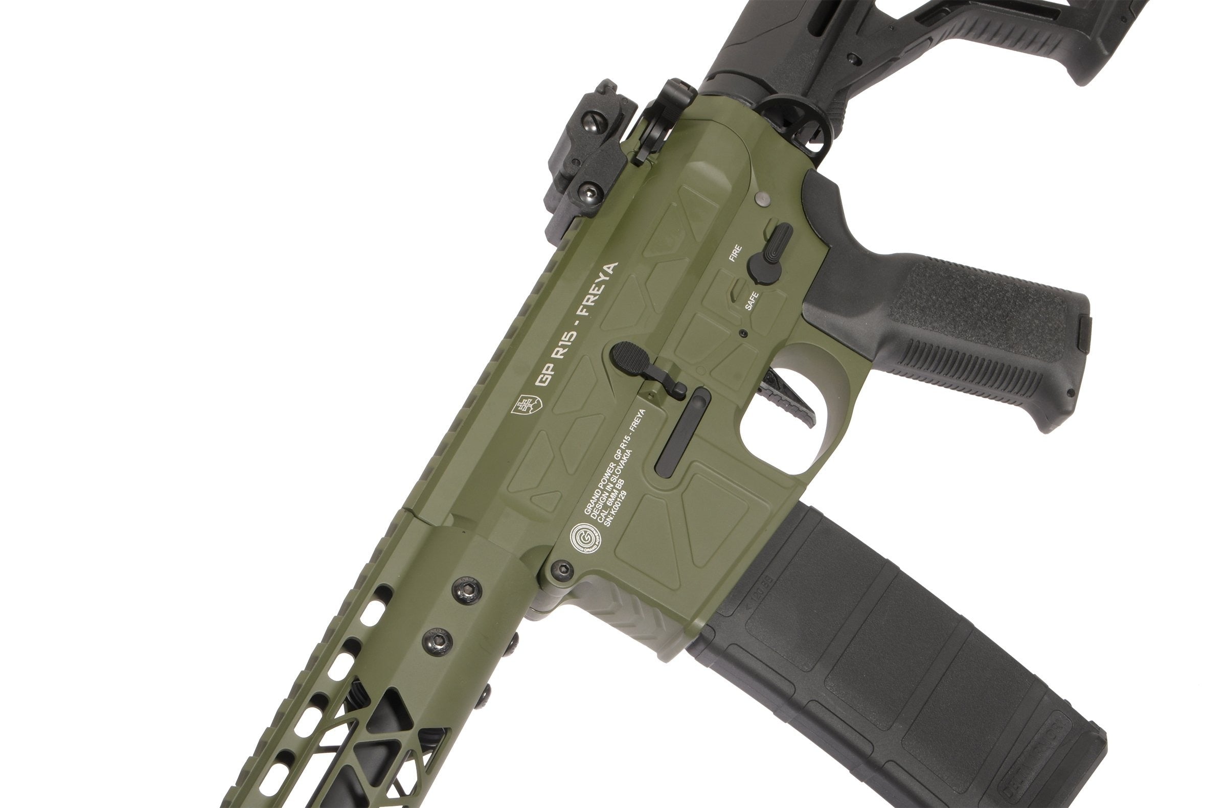 Delta Armory GP FREYA R15 Skeleton M-LOK 13" Gen2 – Green