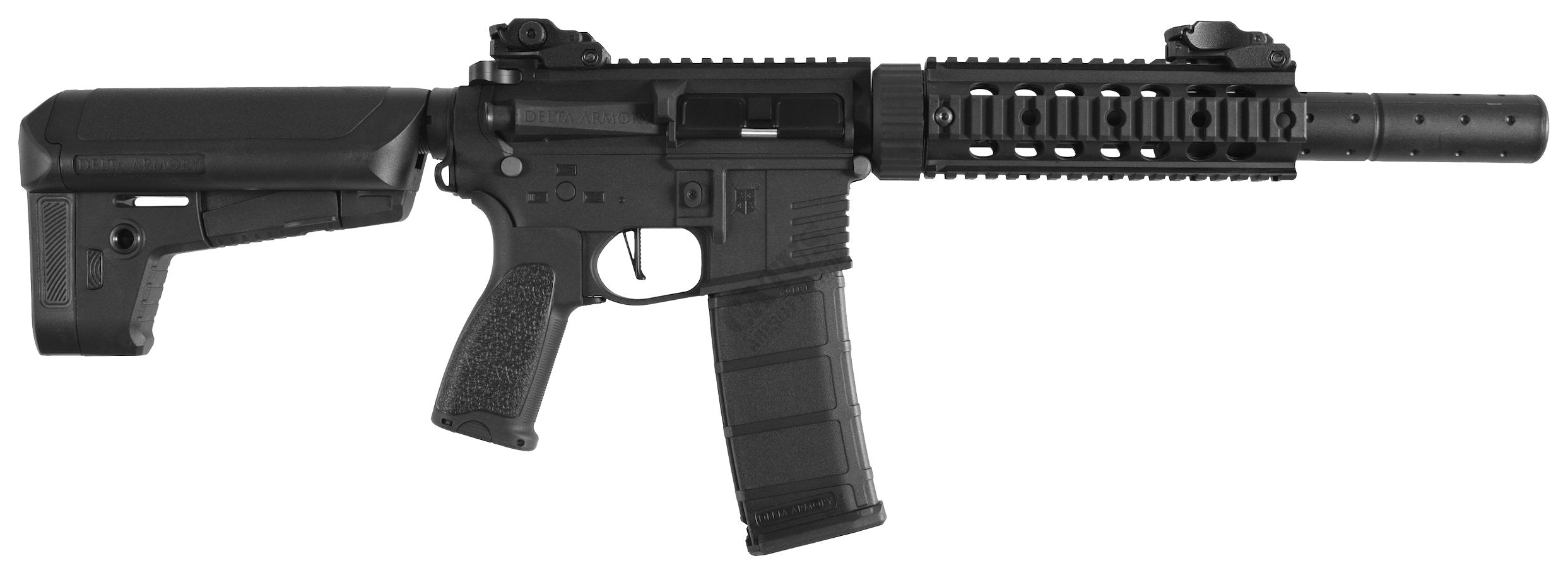 Delta Armory M4 / AR15 SilentOps RIS 7" CHARLIE – Black