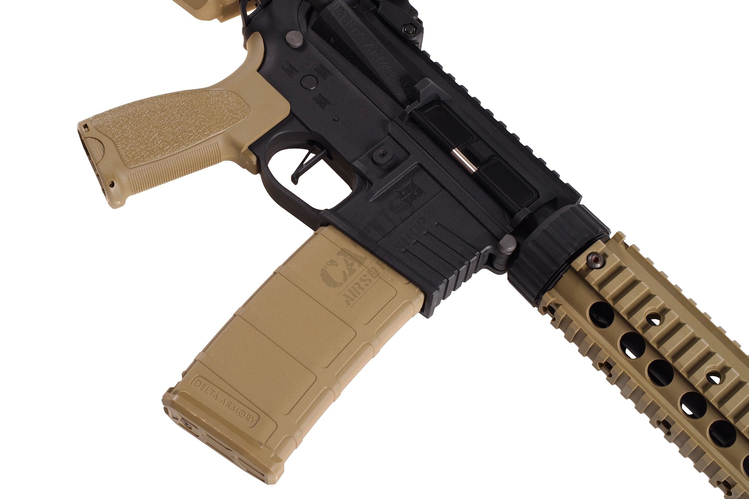 Delta Armory M4 / AR15 SilentOps RIS 7" CHARLIE – Black / Tan