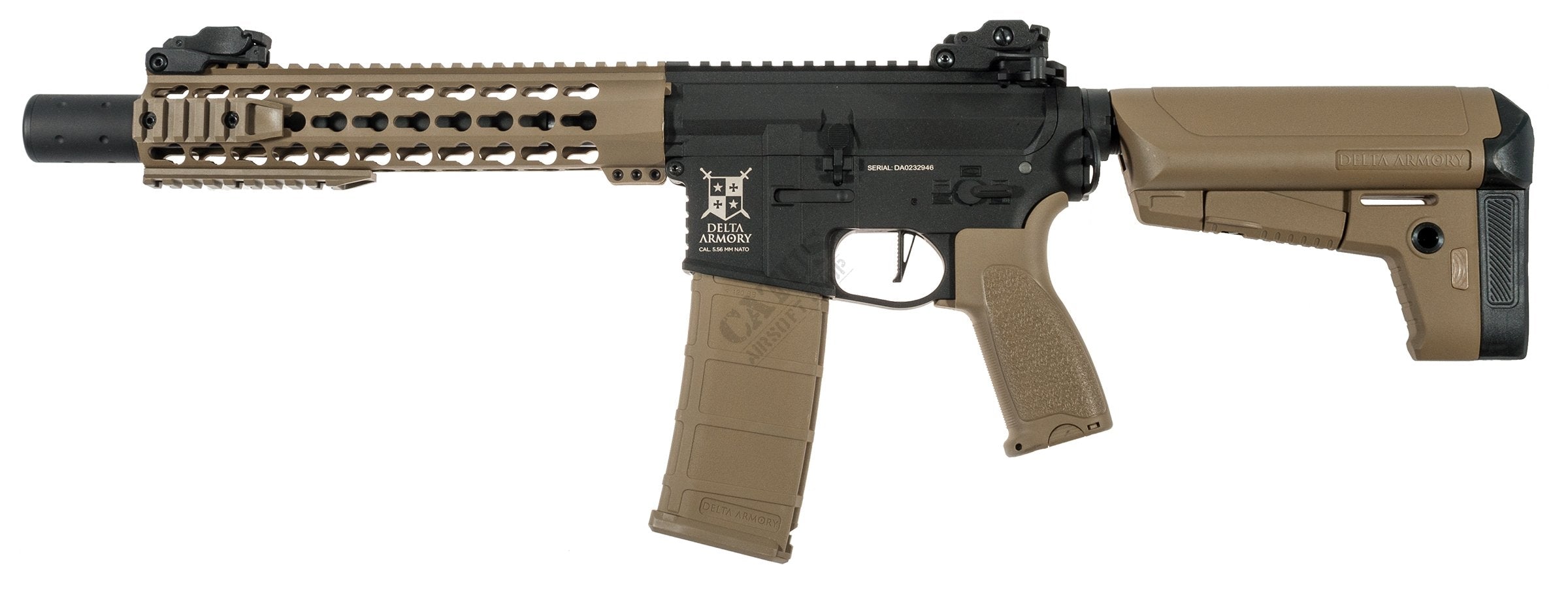 Delta Armory M4 / AR15 KeyMod 10" PREDATOR CHARLIE – Black / Tan