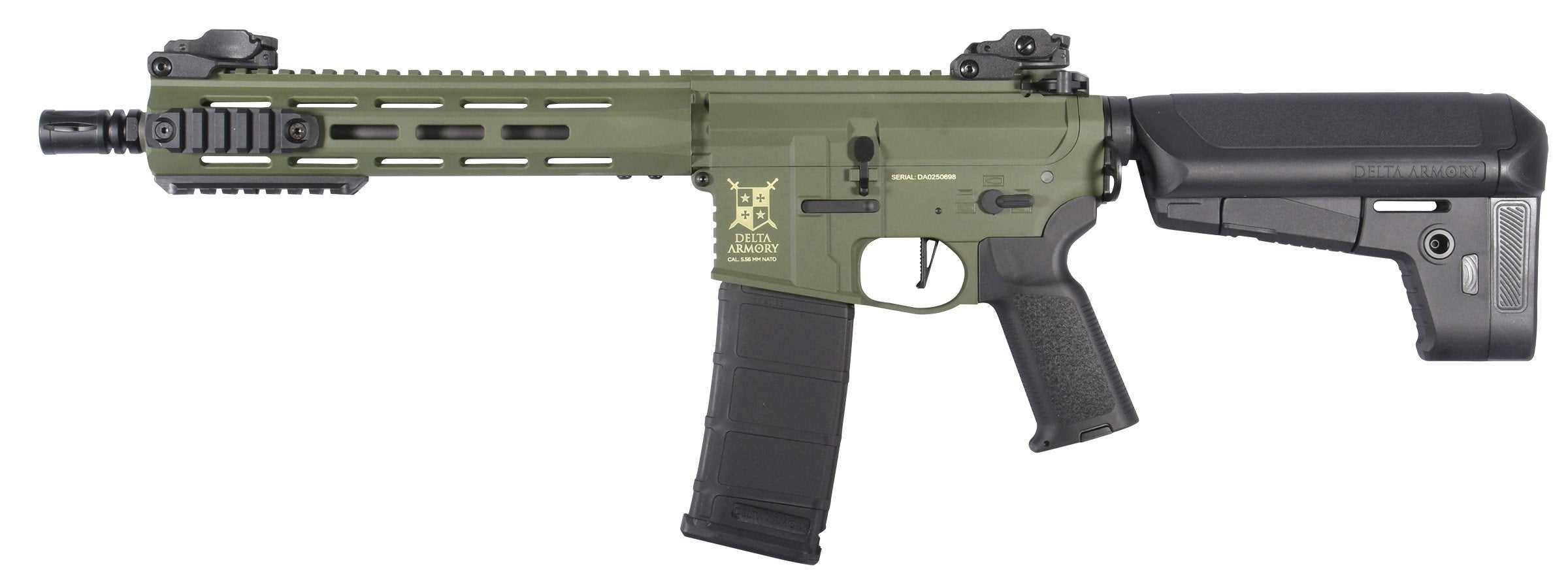 Delta Armory M4 / AR15 M-LOK 10" CHARLIE – Green