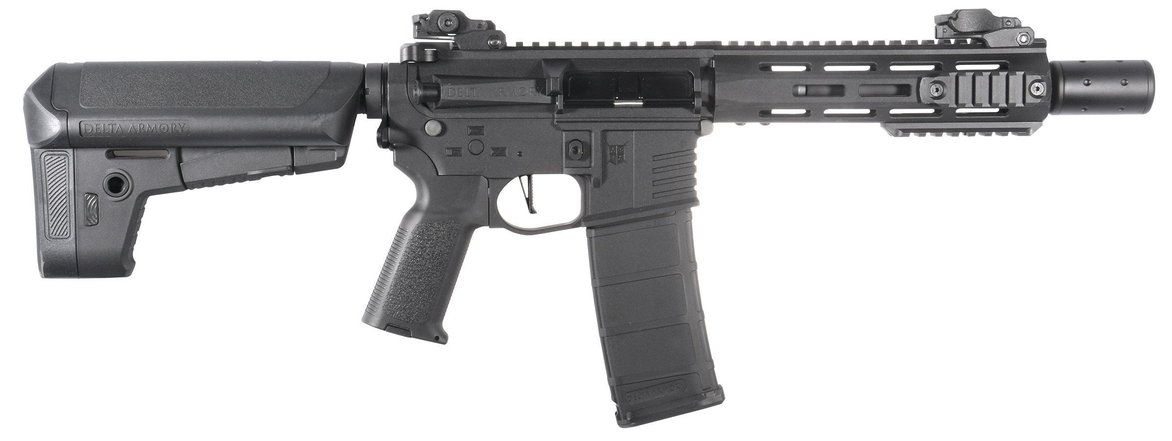 Delta Armory M4 / AR15 M-LOK SilentOps 8" CHARLIE – Black