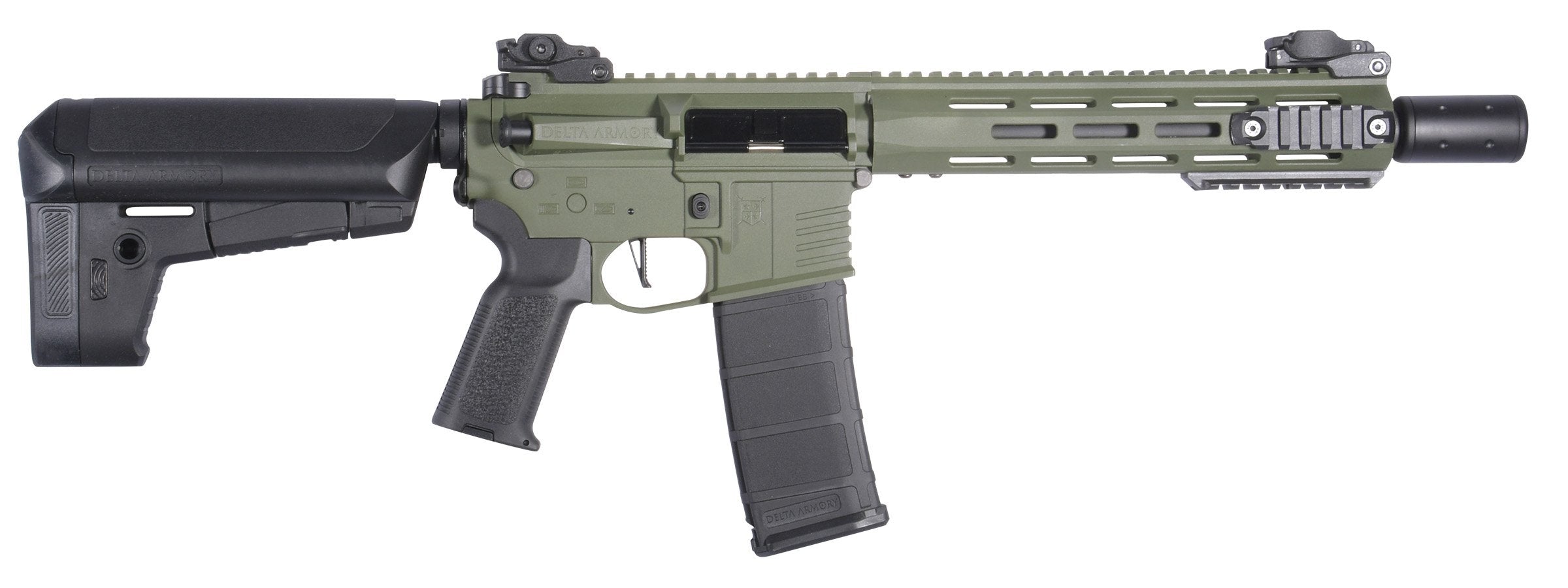 Delta Armory M4 / AR15 M-LOK SilentOps 10" CHARLIE – Green