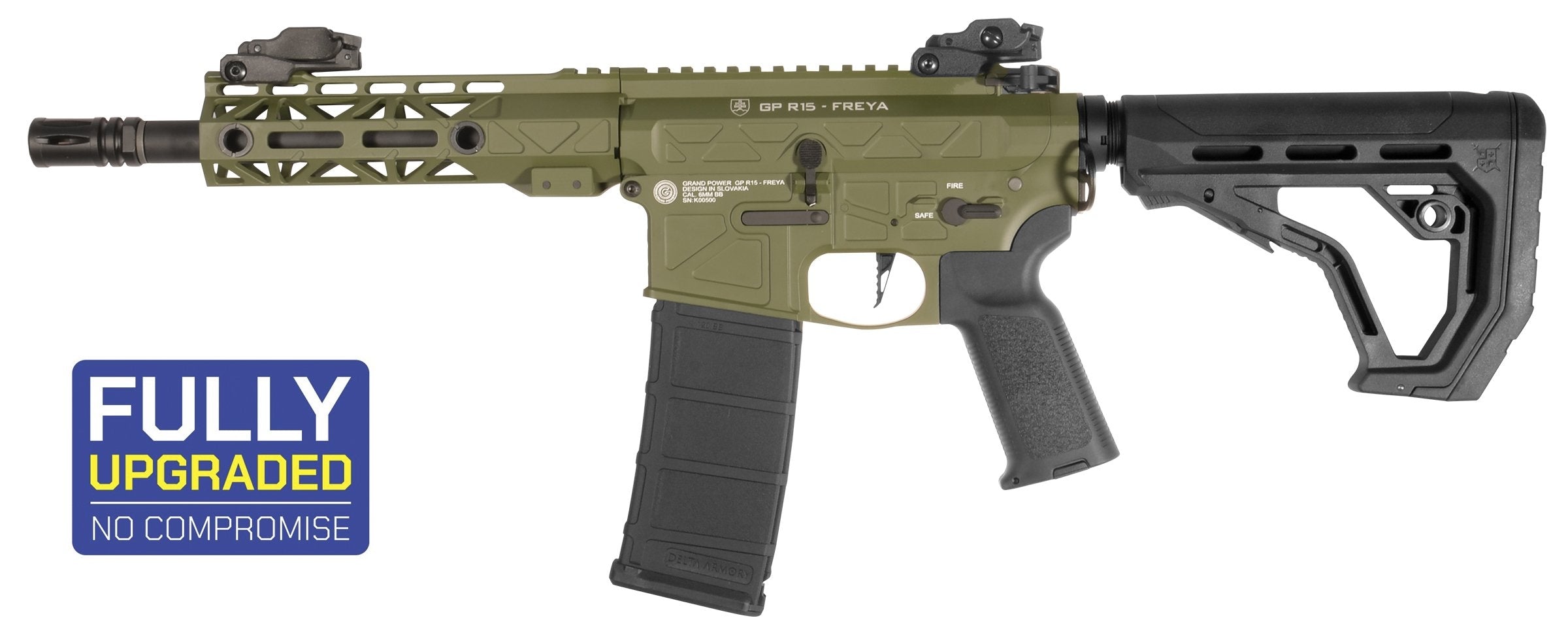 Delta Armory GP FREYA R15 M-LOK 7" Gen2 – Green