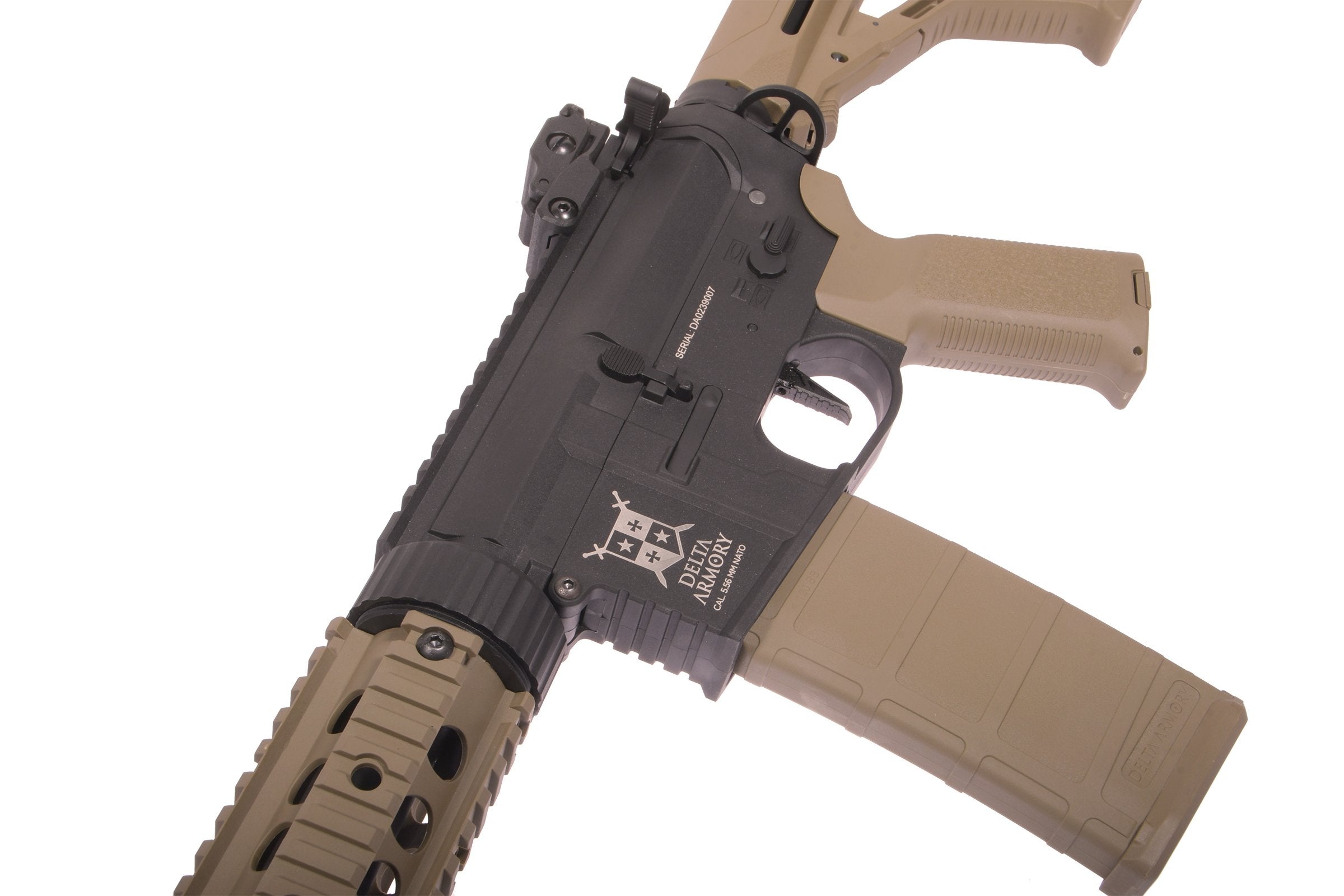 Delta Armory M4 / AR15 SilentOps 7" CHARLIE EAGLE – Black / Tan