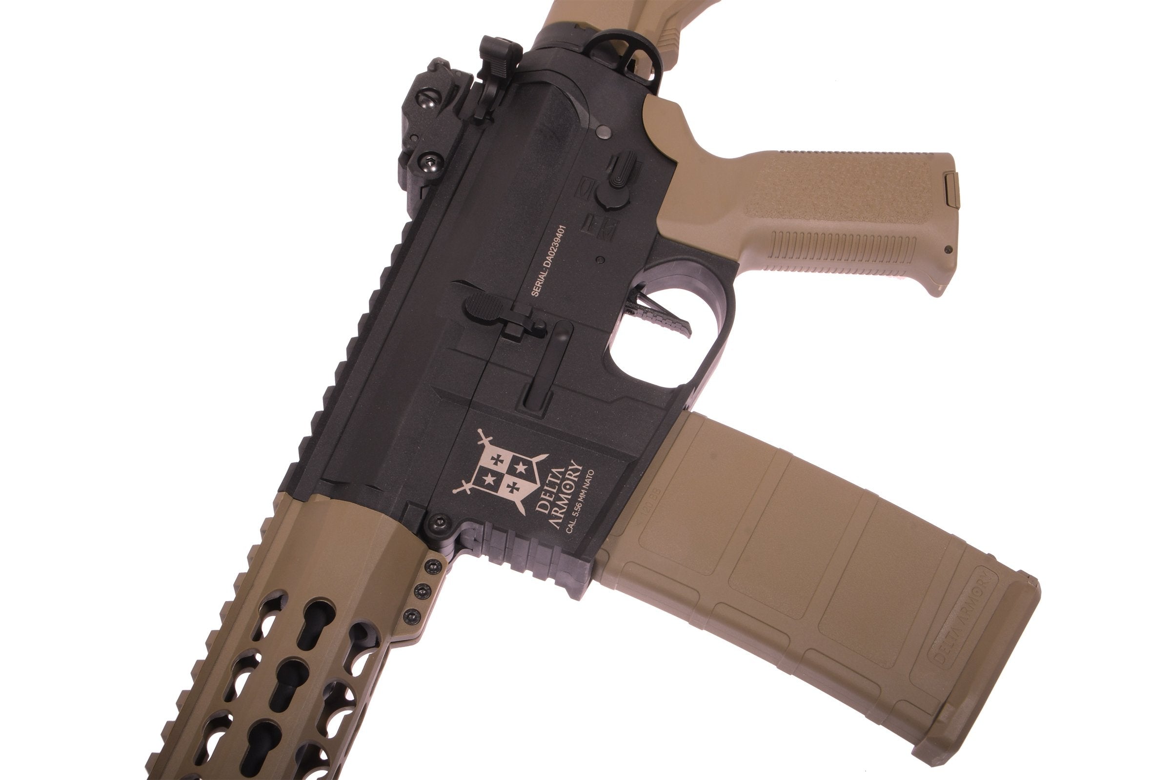 Delta Armory M4 / AR15 KeyMod 10" PREDATOR CHARLIE EAGLE – Black / Tan