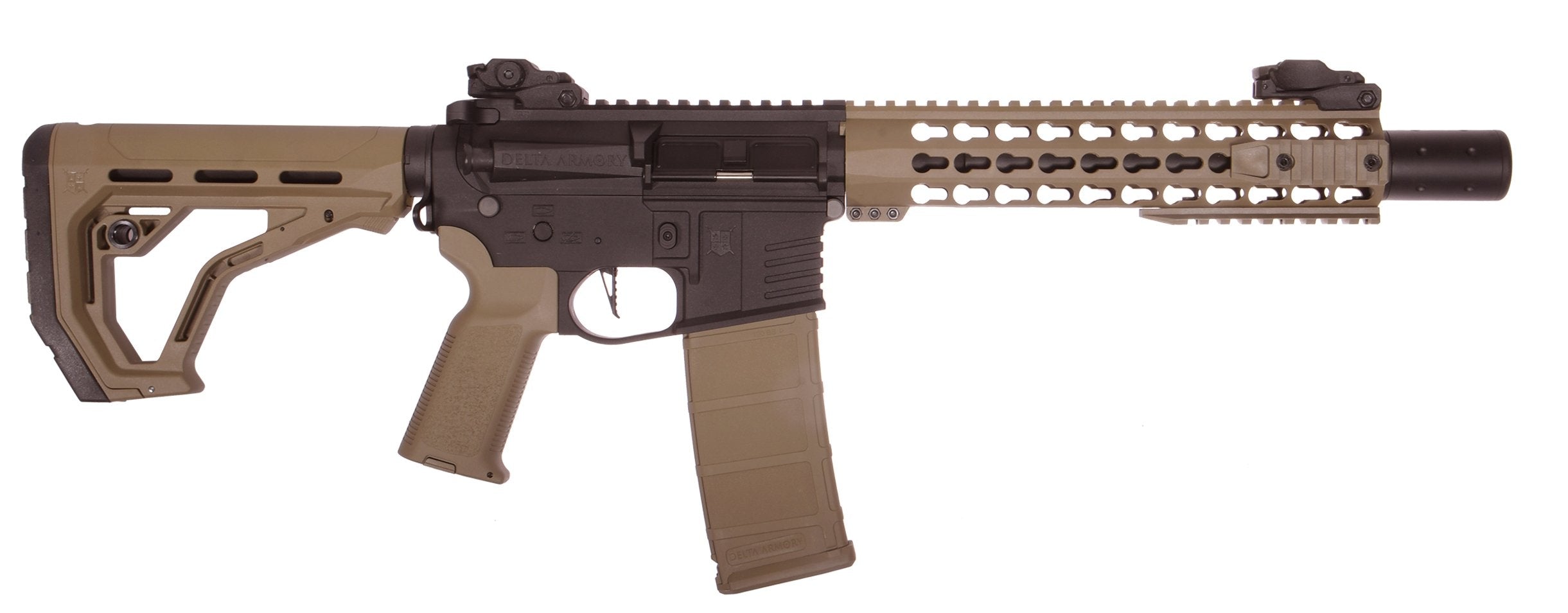 Delta Armory M4 / AR15 KeyMod 10" PREDATOR CHARLIE EAGLE – Black / Tan