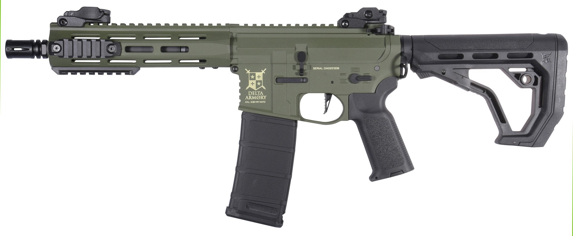 Delta Armory M4 / AR15 M-LOK 8" CHARLIE EAGLE – Green