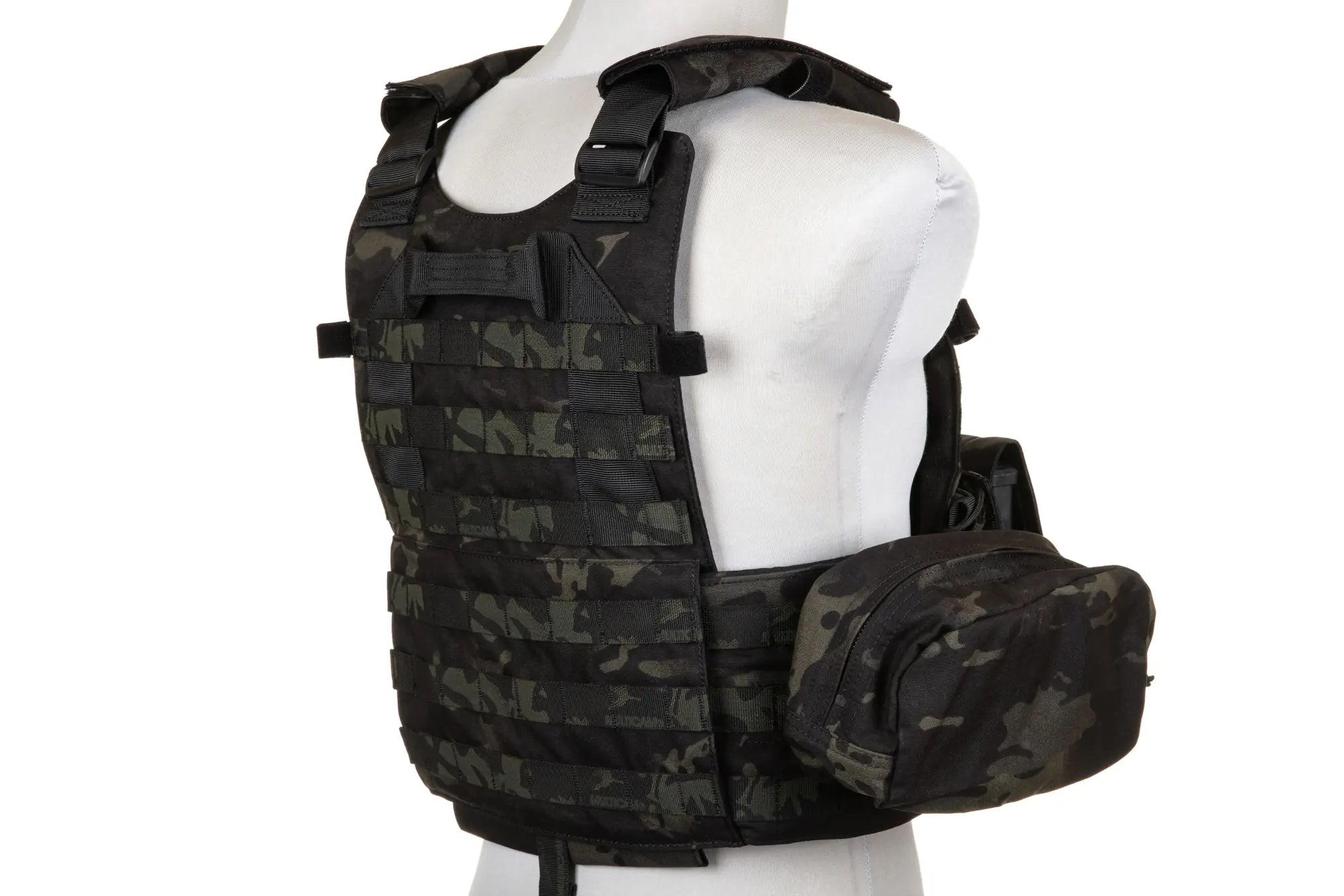 Emerson Gear 6094A Style Plate Carrier Vest with Load Kit Multicam Black-1