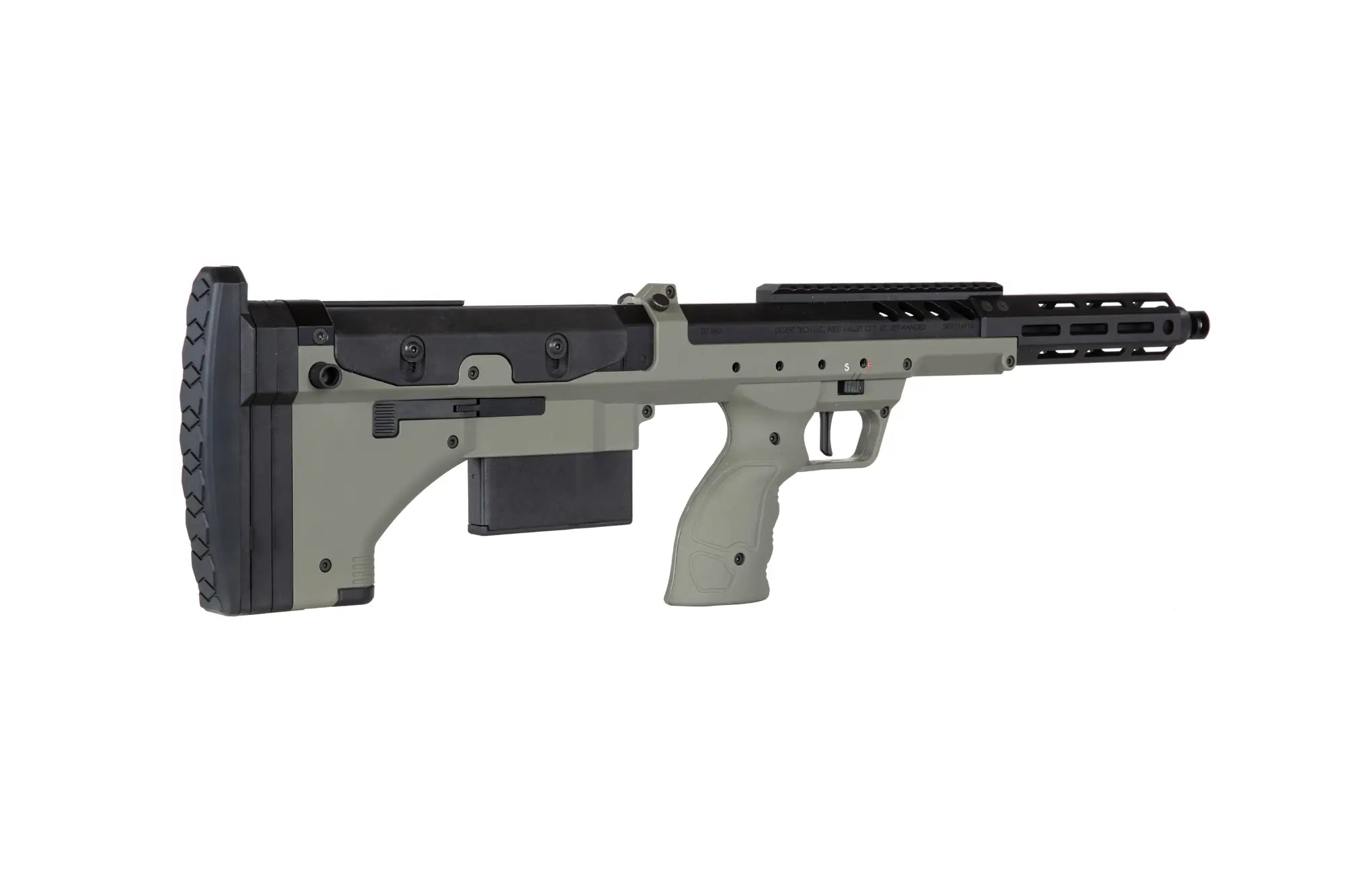 Desert Tech SRS-A2/pim/M2 Covert 16" Sniper Rifle Replica (Left Handed) Olive-3