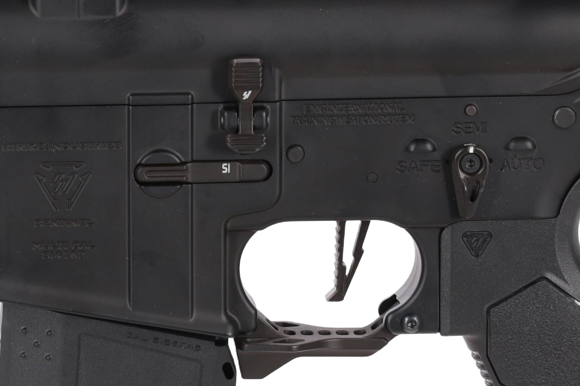 King Arms x Strike Industries Sentinel GRIDLOK® 15" Aster SE ETU Black and Red airsoft Carbine-5