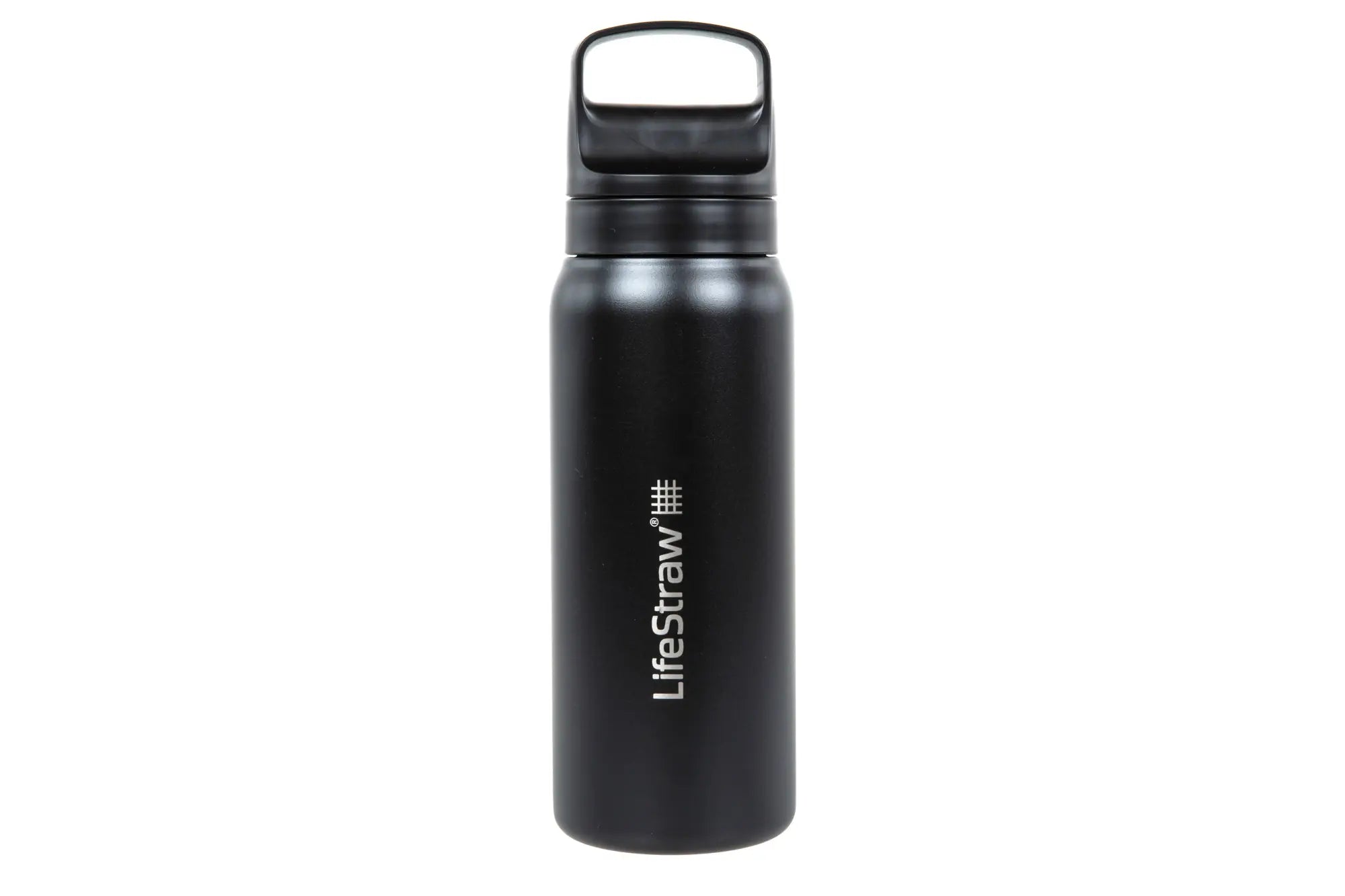 LifeStraw Go 2.0 700ml Black stainless steel water bottle with filter