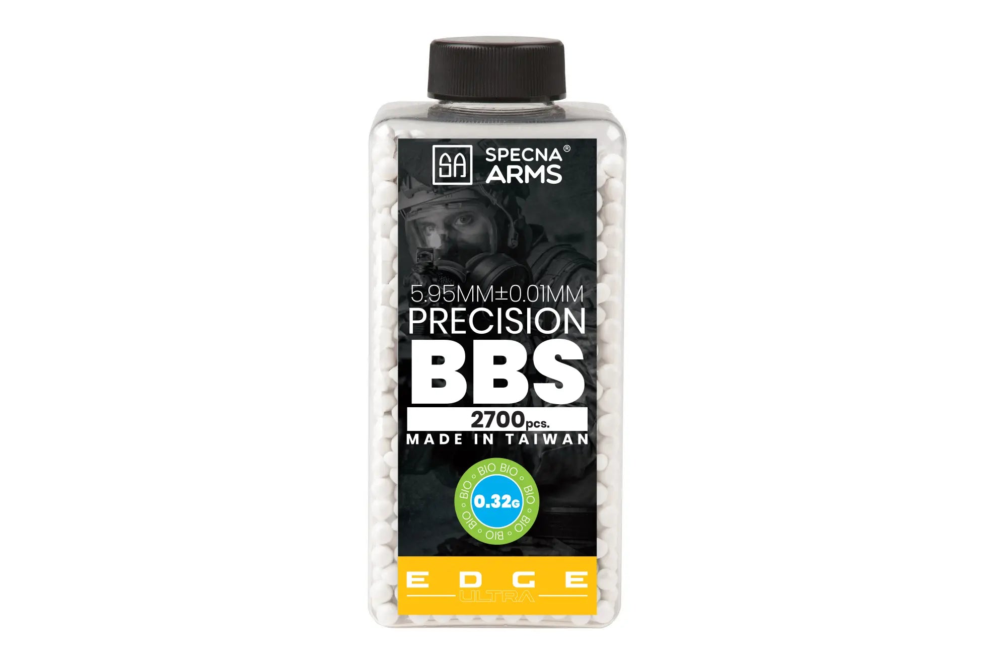 Specna Arms EDGE ULTRA™ BIO precision bullets 0.32g - 2700 pcs - white - bottle