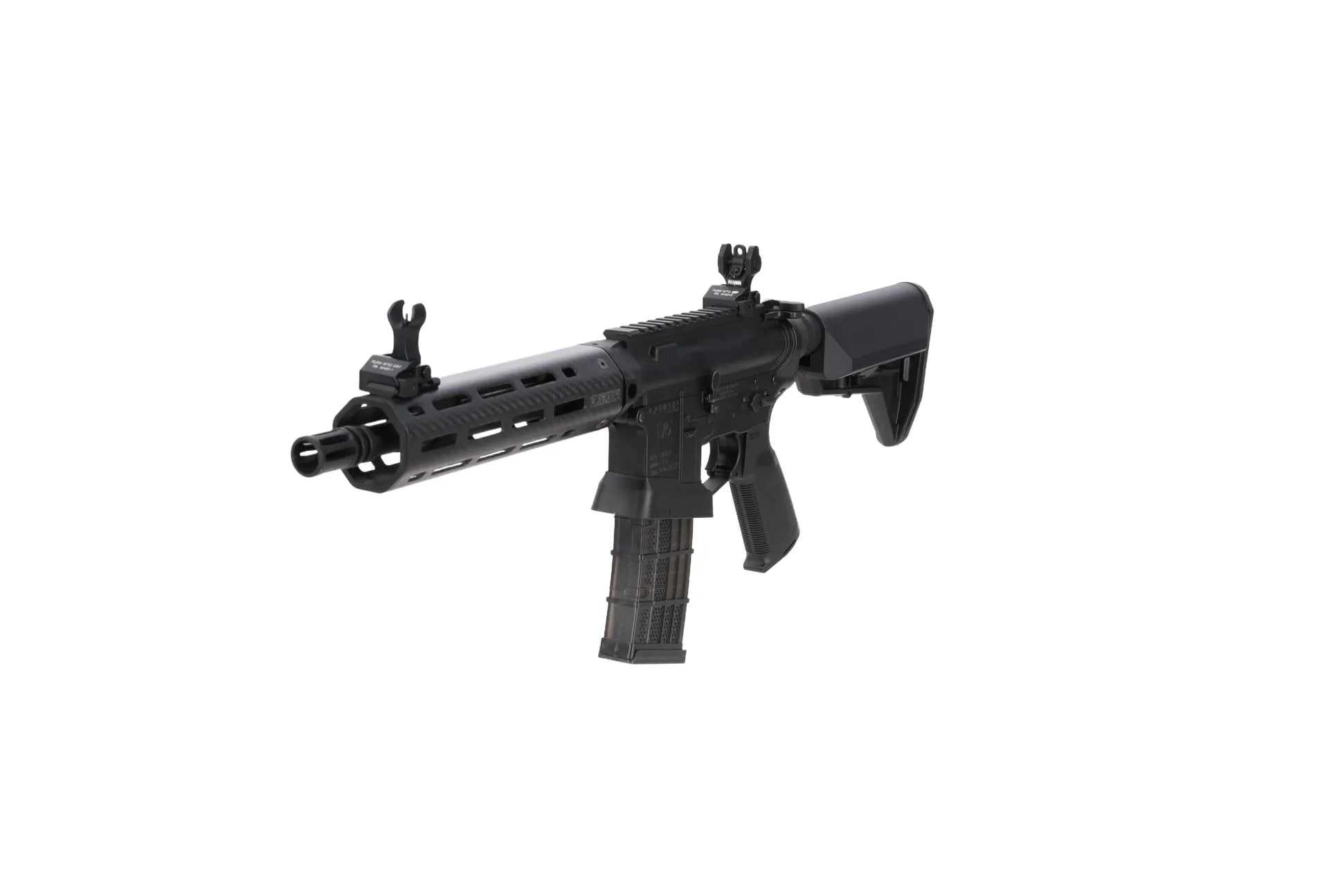 King Arms x Lancer Systems airsoft Carbine L15 LCH7 8" Real Carbon Black-8