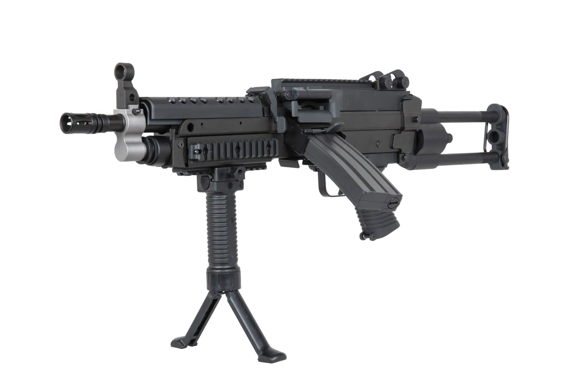 A&K M249 Para Black Airsoft Machine Gun-6