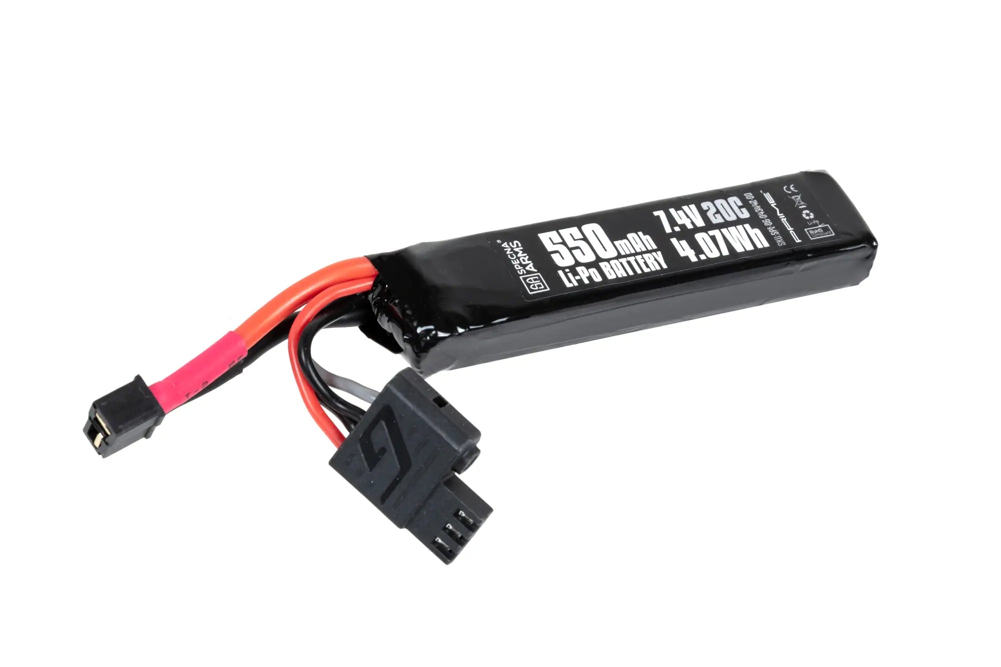 Li-Po Specna Arms x Gens Ace 550 mAh 20C 7.4V T-Deans mini G-Tech battery-1