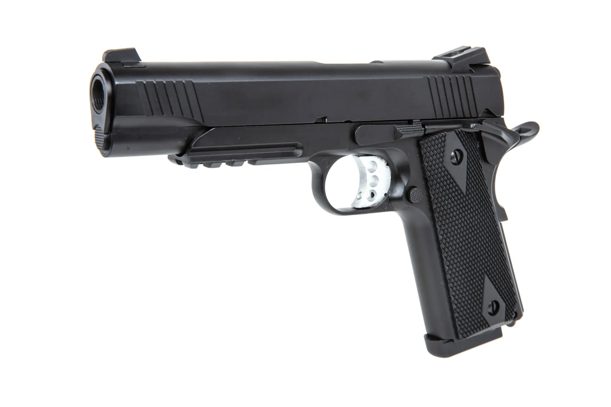 Double Bell M1911 302 Black pistol replica-5