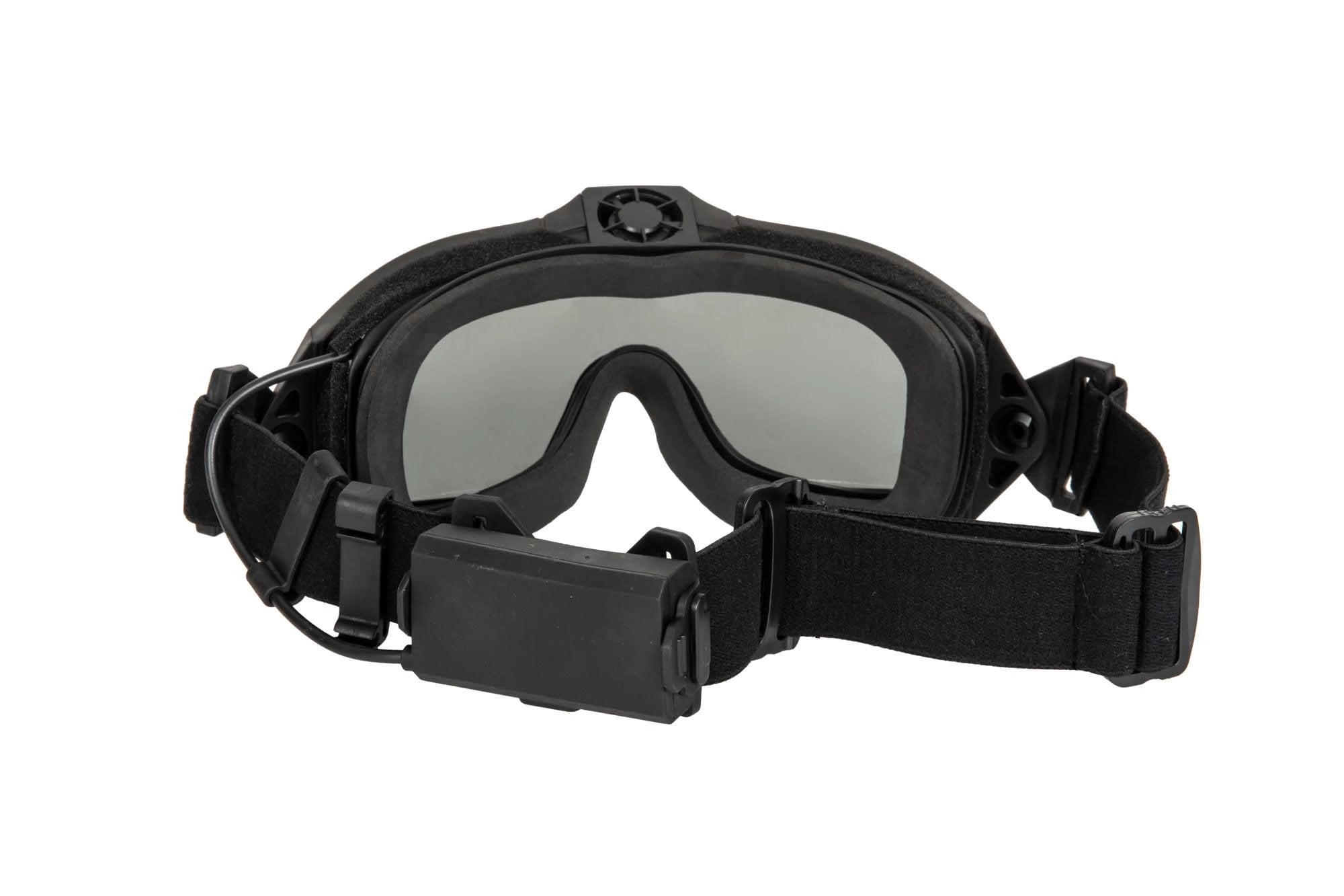 Tactical goggles with fan - Black-5