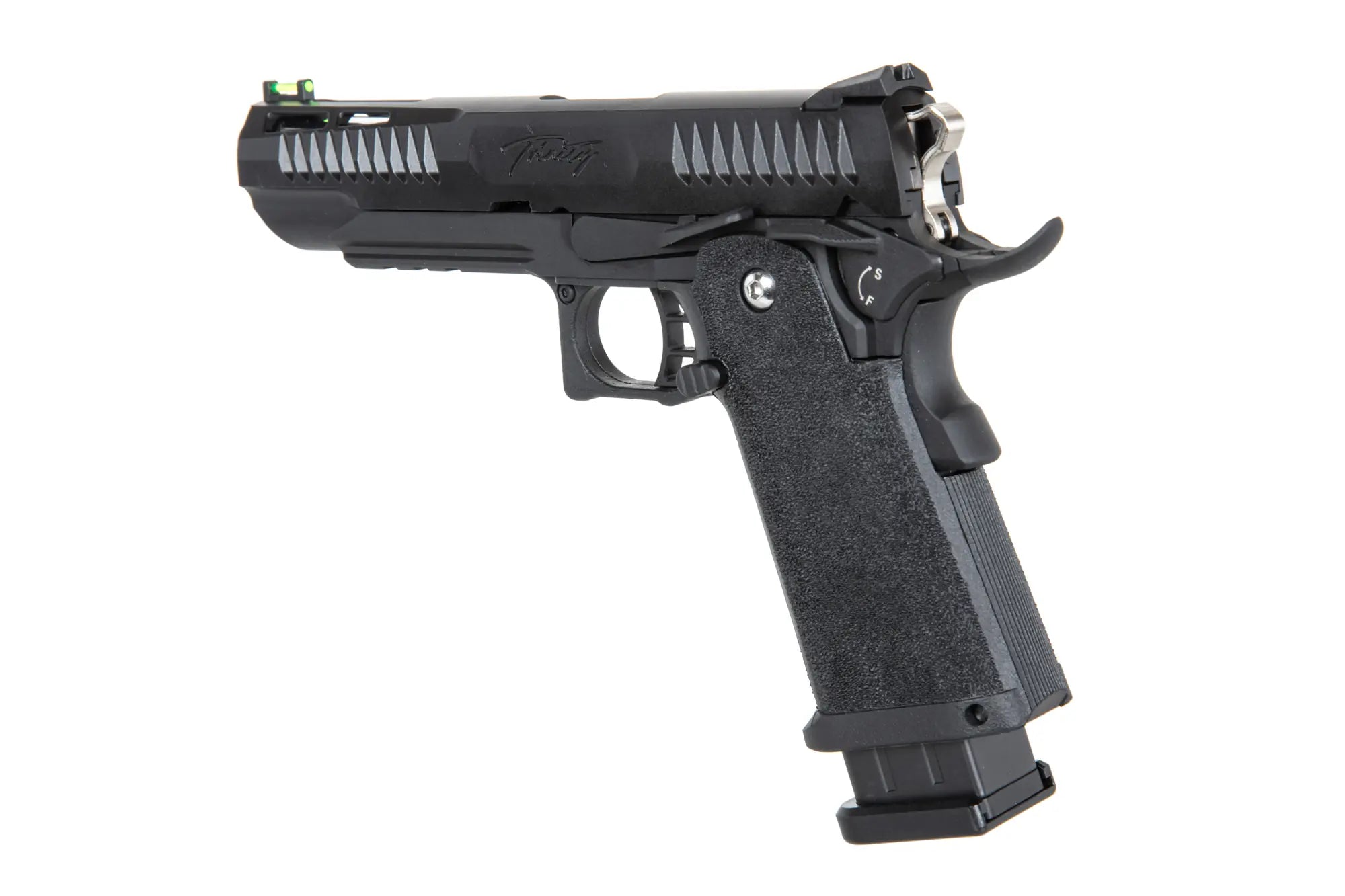 Airsoft Gas Pistol Modify Trinity Hi-Capa 5.1  nylon slide Black-3