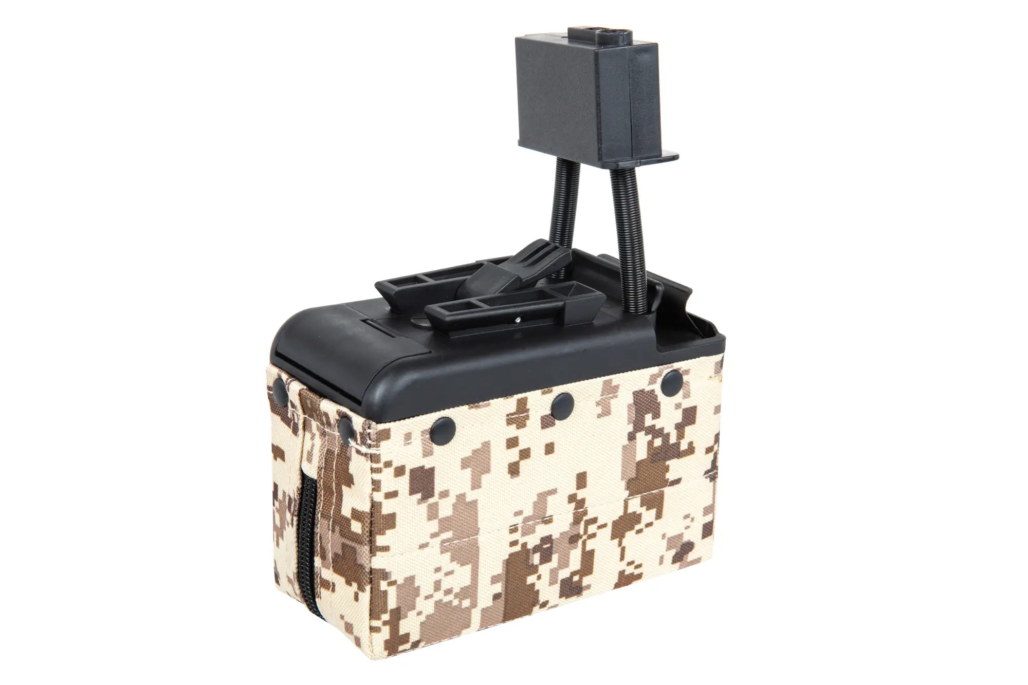 A&K electric box magazine for 2000 BBs for M249 replicas Digital Desert-1