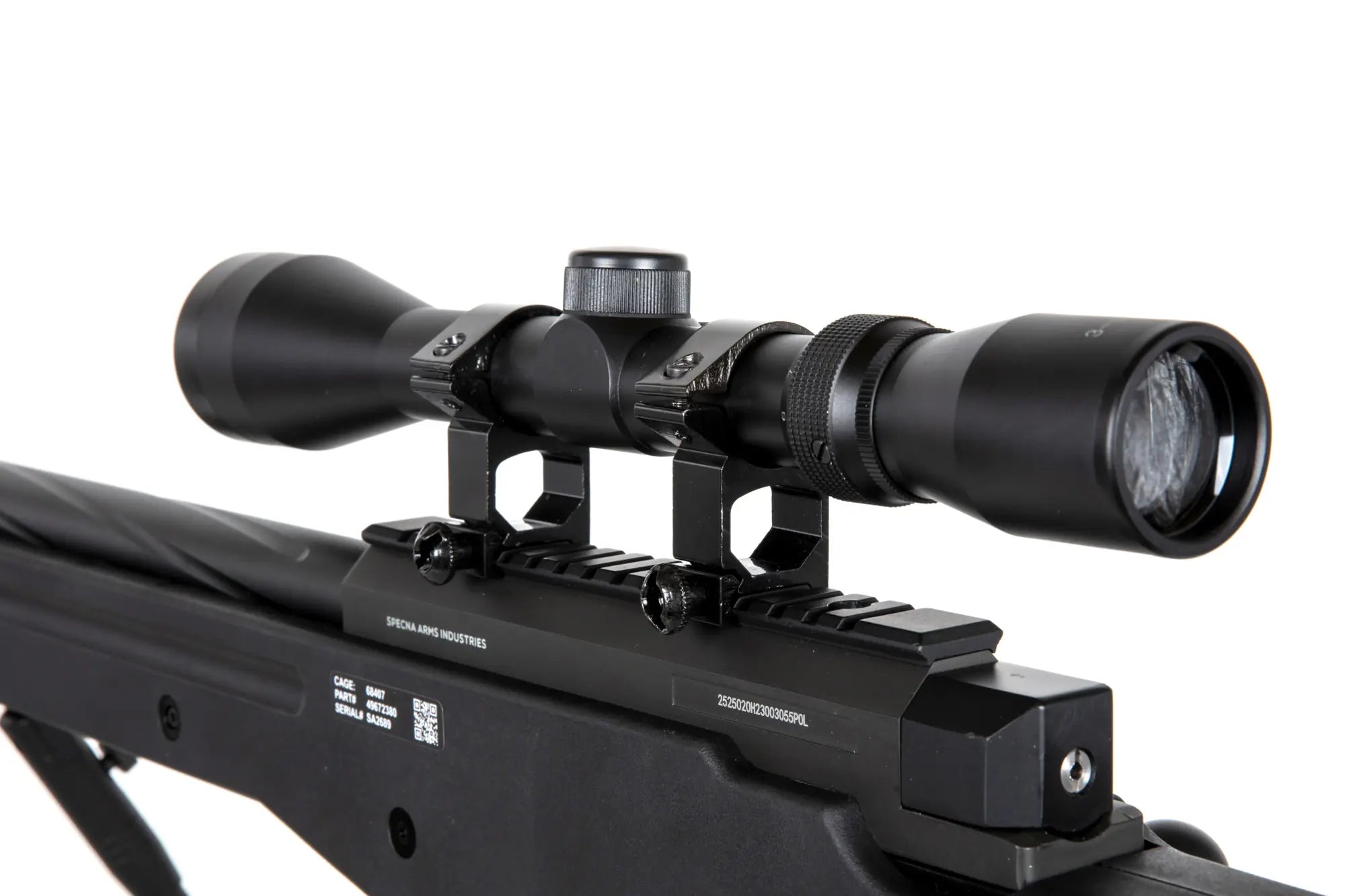 Specna Arms SA-S14 sniper airsoft rifle with scope and bipod Black-5