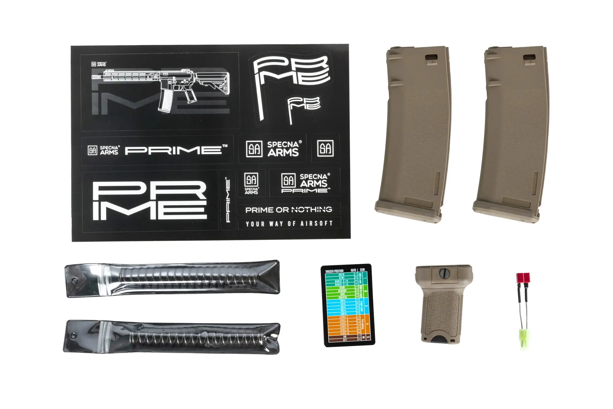 RRA SA-P06 Prime HAL ETU Heavy Ops Stock Airsoft Replica High Torque Half-Tan Version