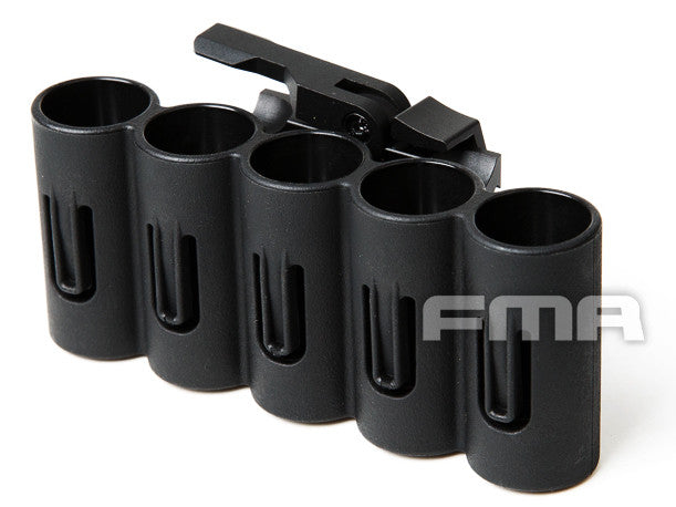 FMA QD RIS SH-5 Holder for 5 Shotgun Shells - Black