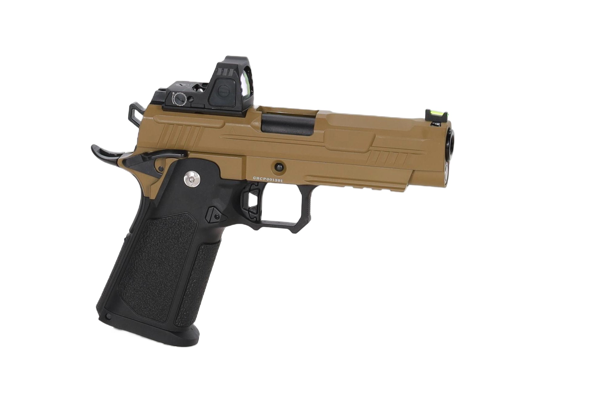 Vanguard 4.3" Hi-Capa GBB + red dot sight Half-Tan