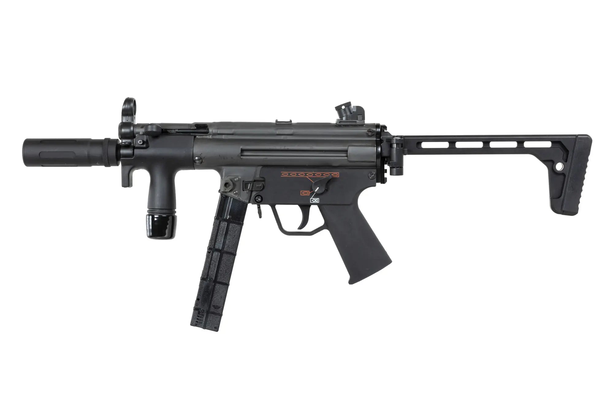 airsoft BOLT Airsoft SWAT K (B.R.S.S) submachine gun with dummy sound suppressor-4